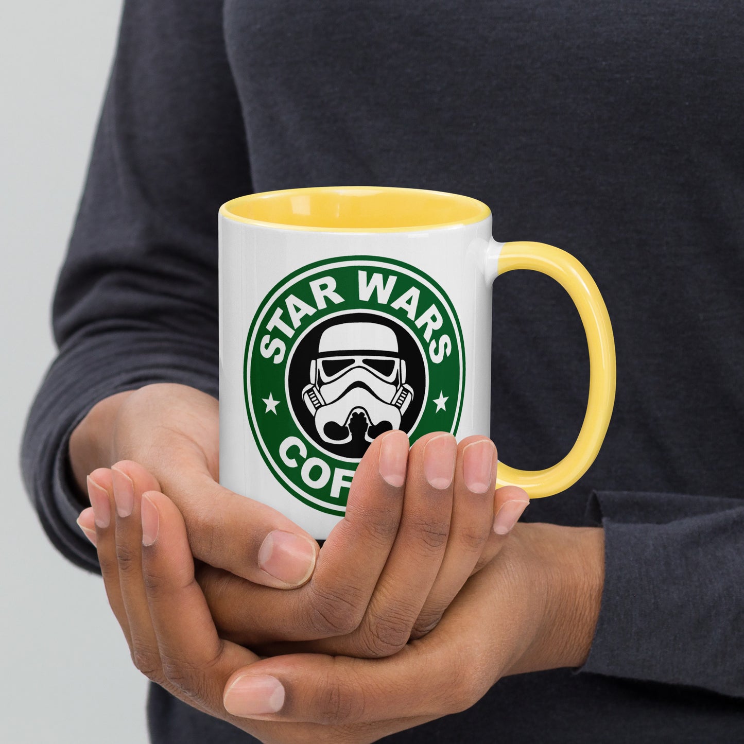 Mug with Color Inside star wars coffee DrinkandArt