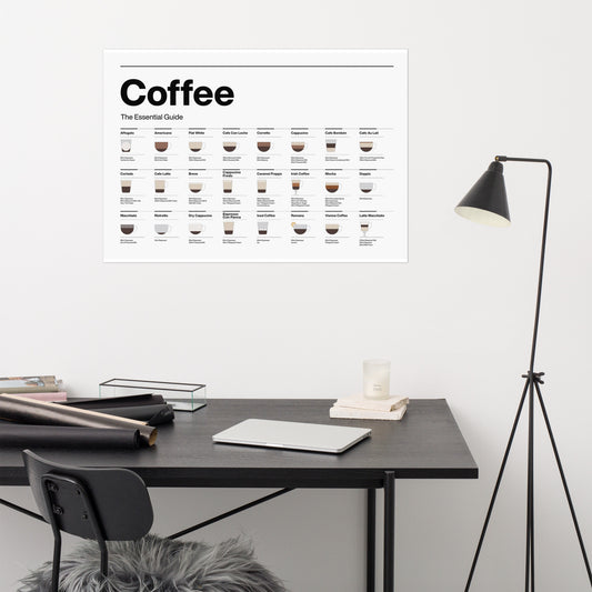 Poster pop chart Coffee the Essential Guide DrinkandArt