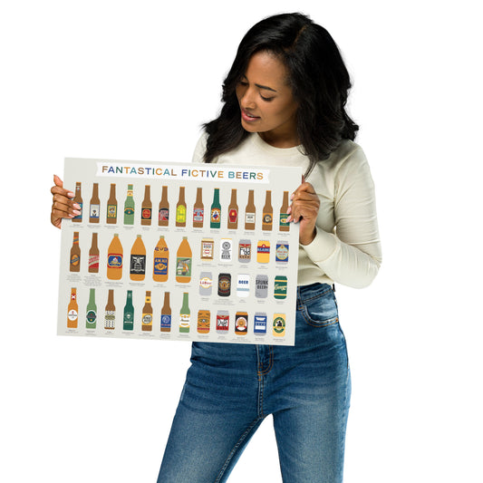 Poster pop chart Fantastical fictive beers DrinkandArt