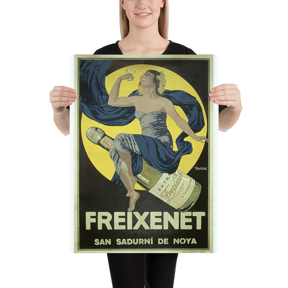 Poster vintage Sparkling wine freixenet DrinkandArt