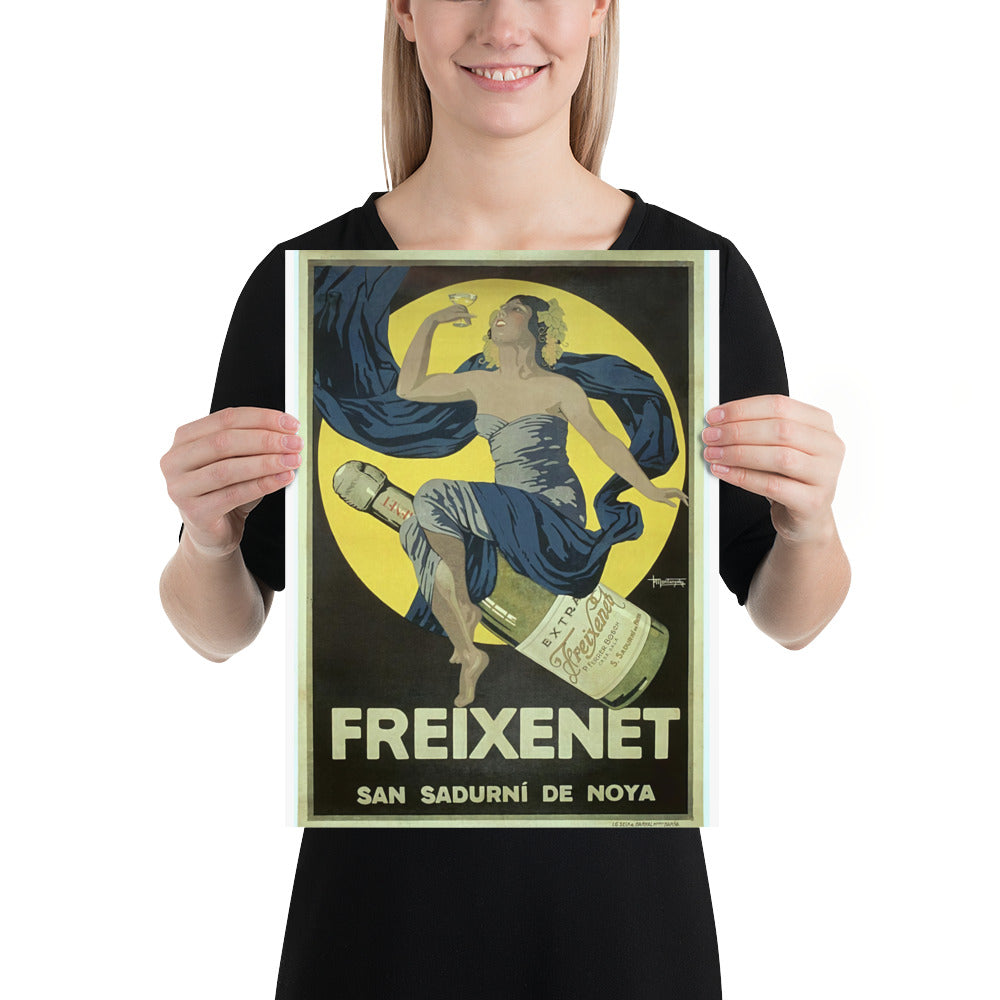 Poster vintage Sparkling wine freixenet DrinkandArt