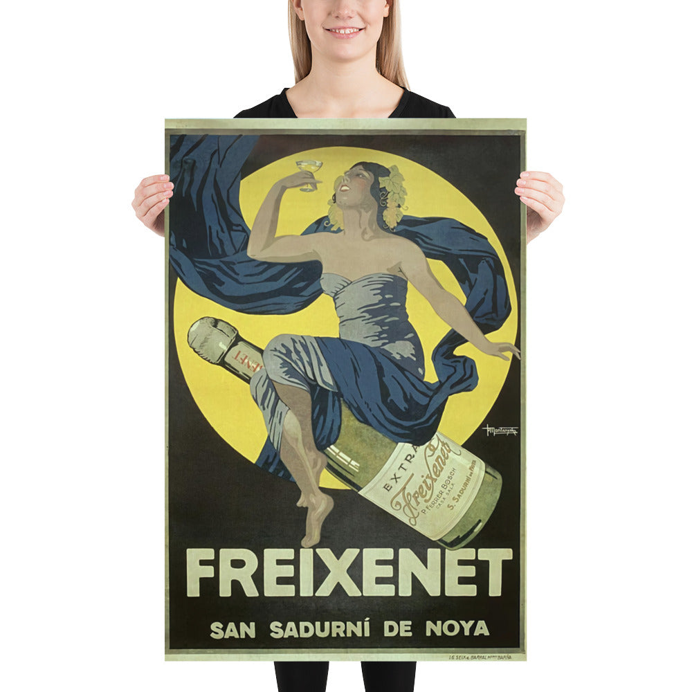 Poster vintage Sparkling wine freixenet DrinkandArt