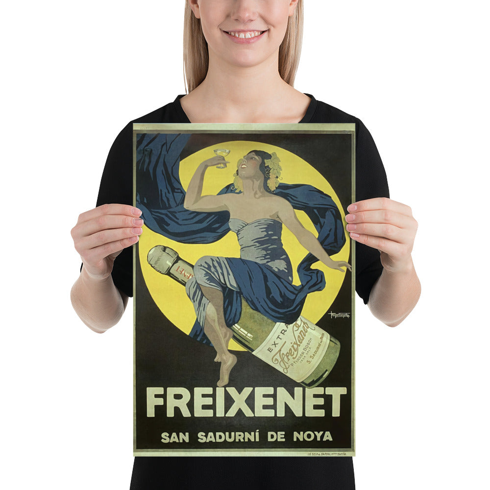 Poster vintage Sparkling wine freixenet DrinkandArt