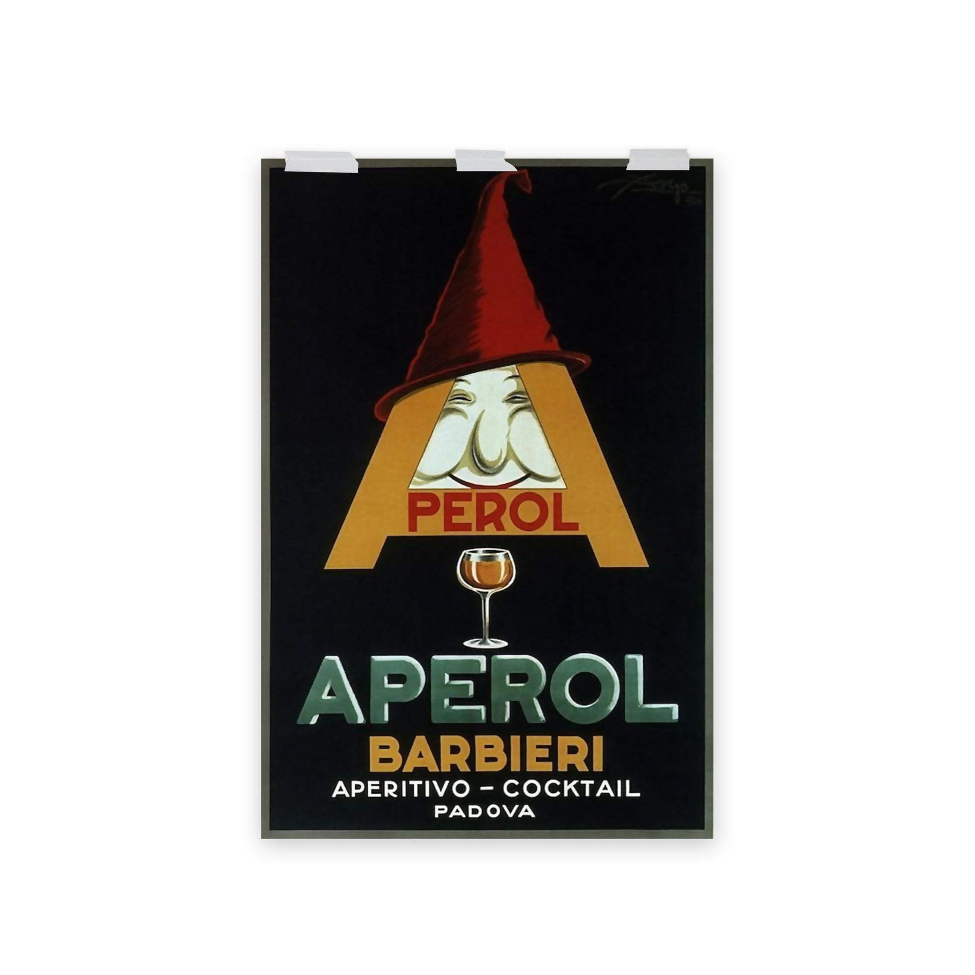 Poster vintage aperol "A" DrinkandArt