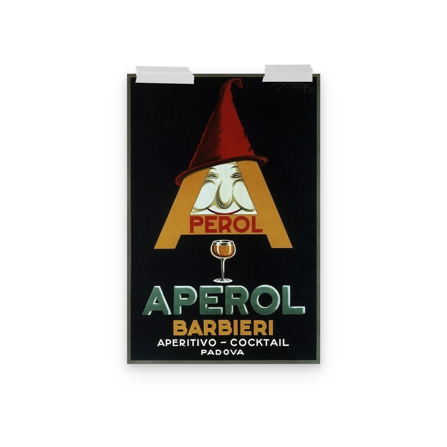 Poster vintage aperol "A" DrinkandArt