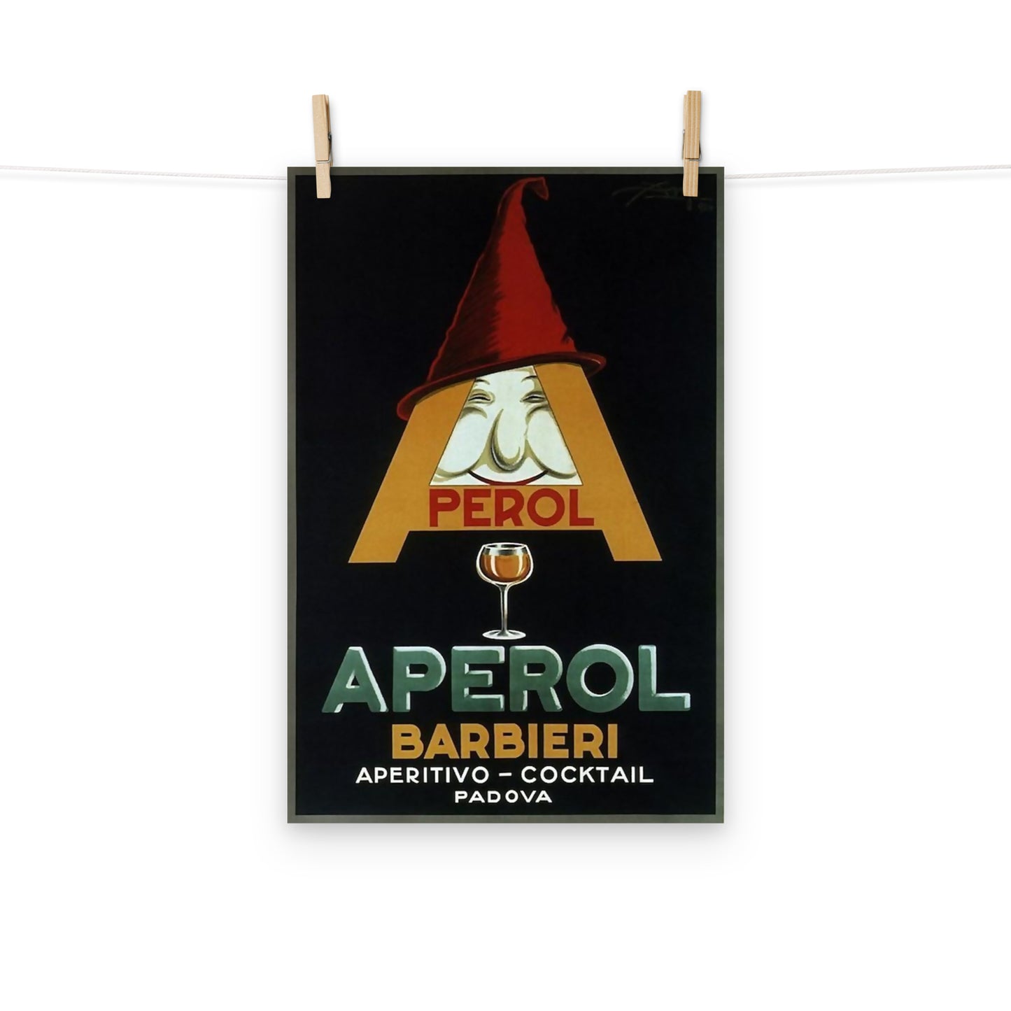 Poster vintage aperol "A" DrinkandArt