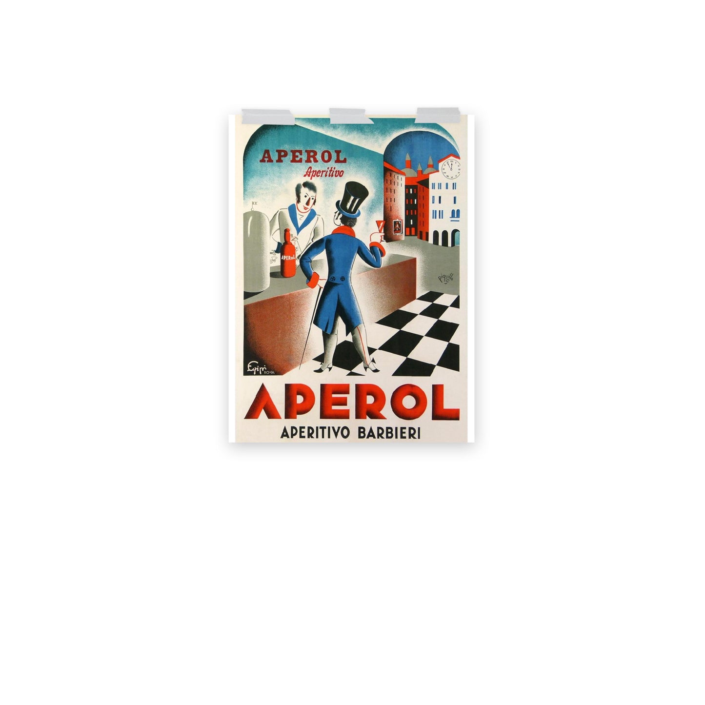 Poster vintage aperol bar DrinkandArt