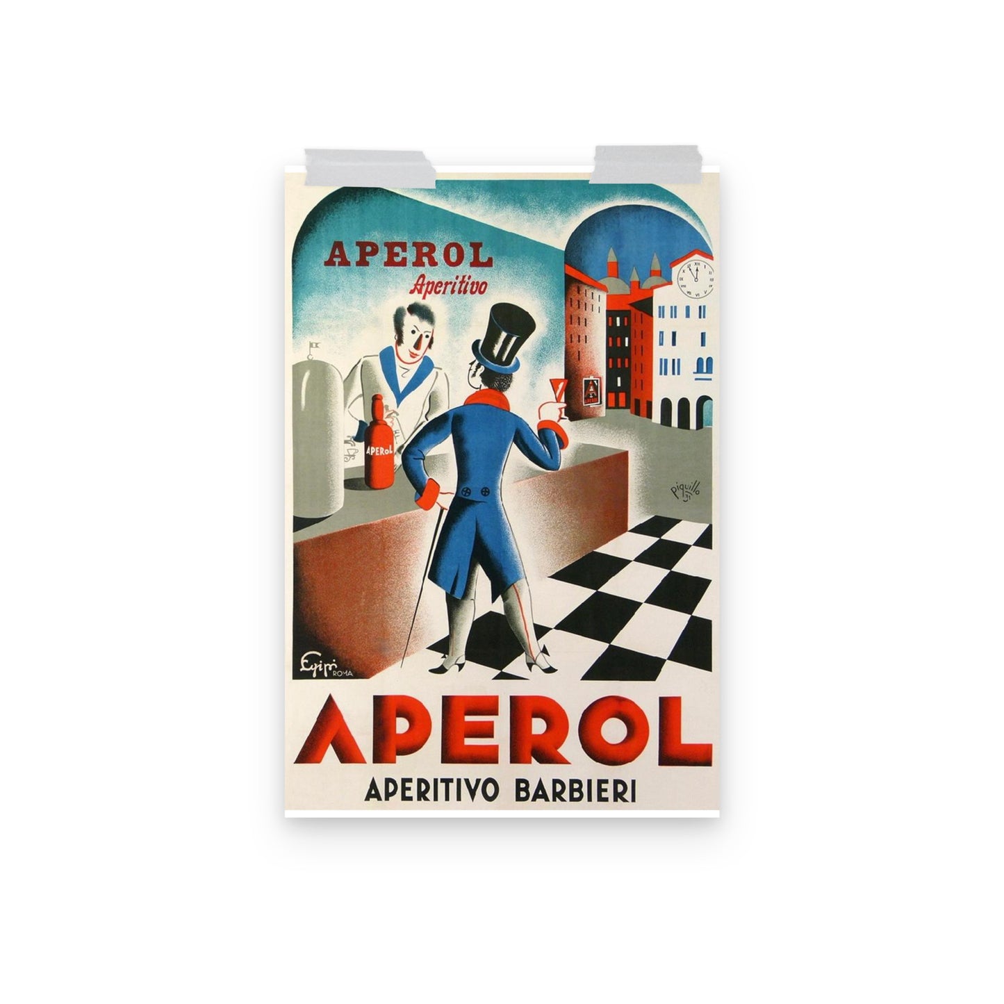 Poster vintage aperol bar DrinkandArt