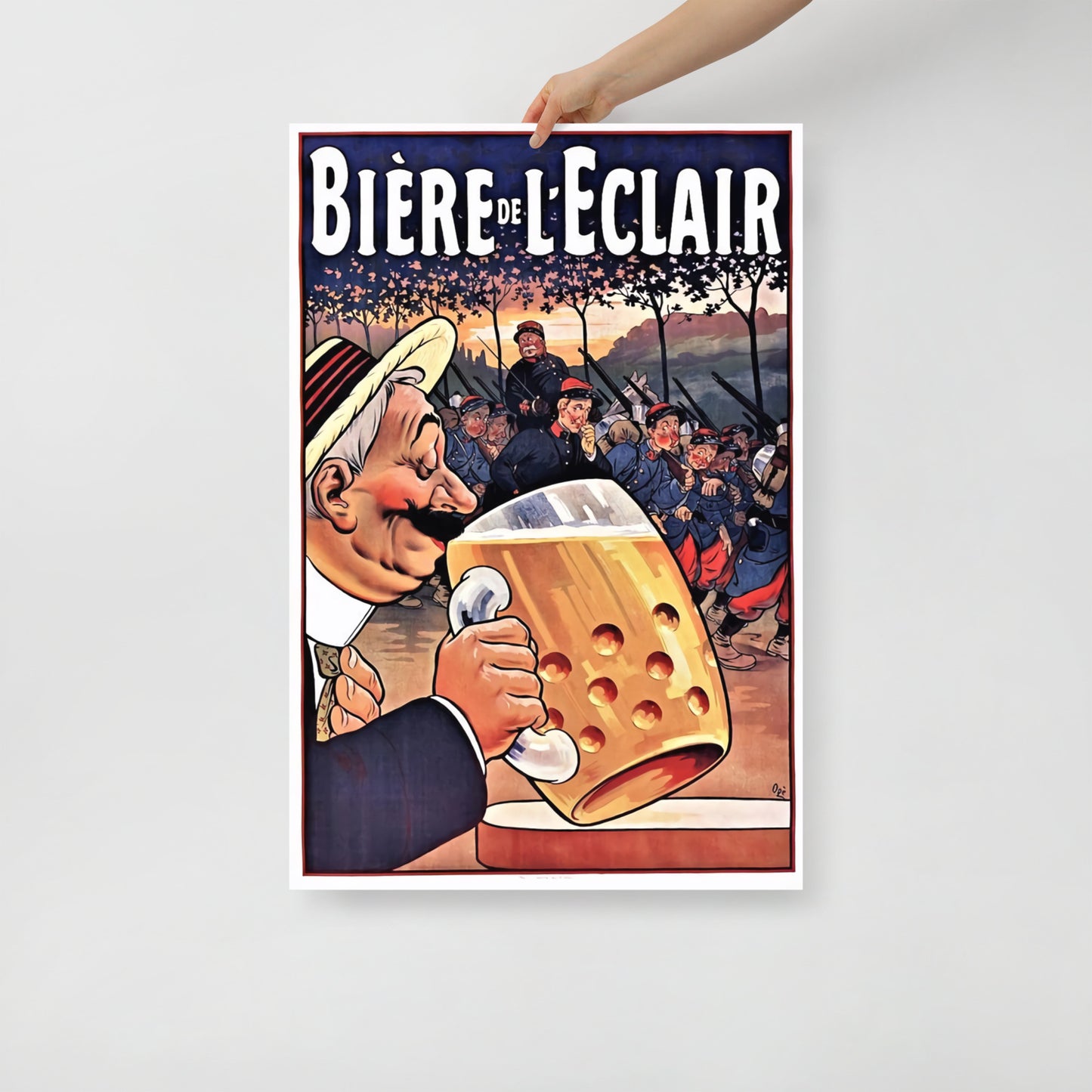 Poster vintage beer beere de leclair DrinkandArt