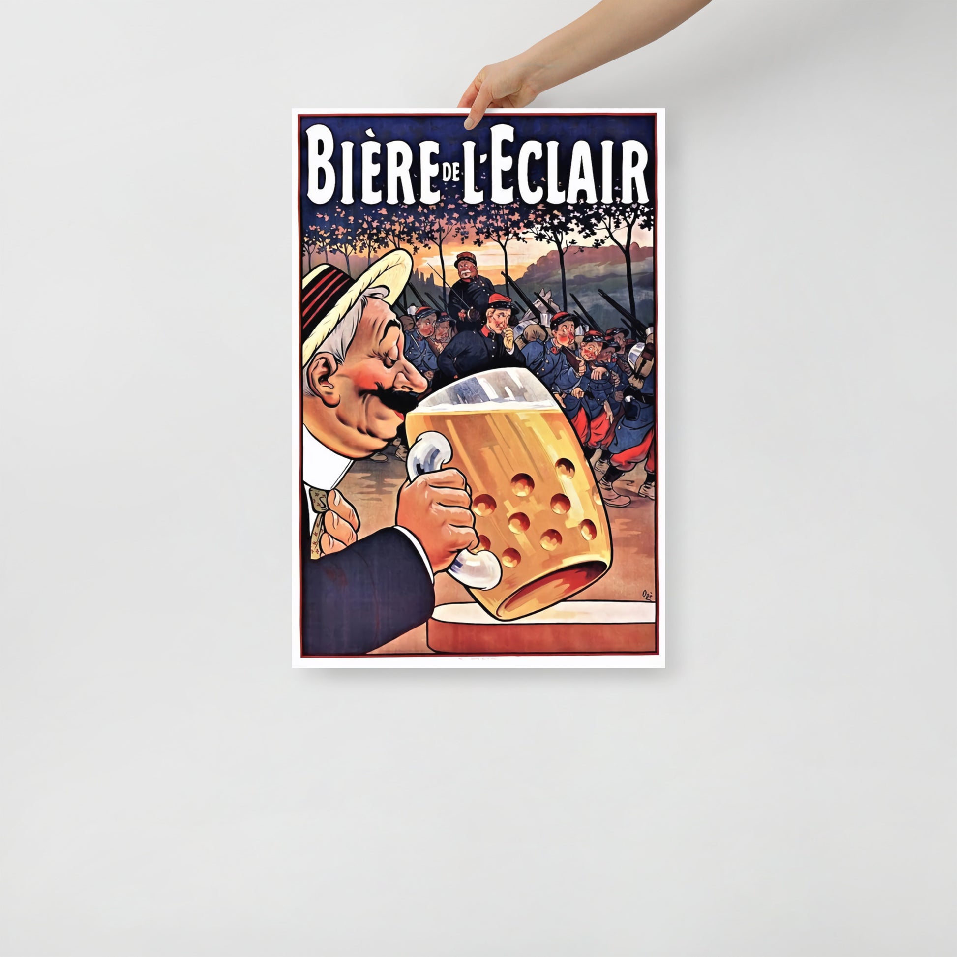 Poster vintage beer beere de leclair DrinkandArt