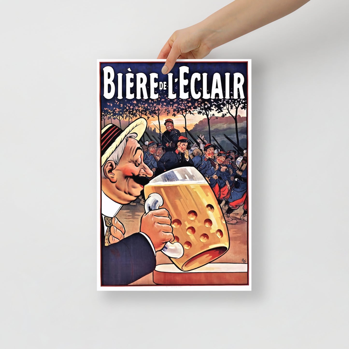 Poster vintage beer beere de leclair DrinkandArt