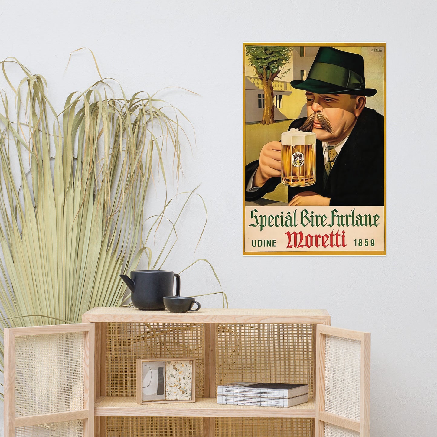 Poster vintage beer moretti DrinkandArt