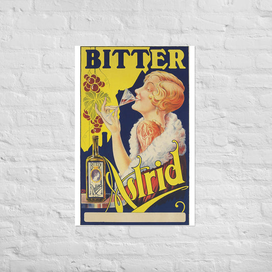 Poster vintage bitter astrid DrinkandArt
