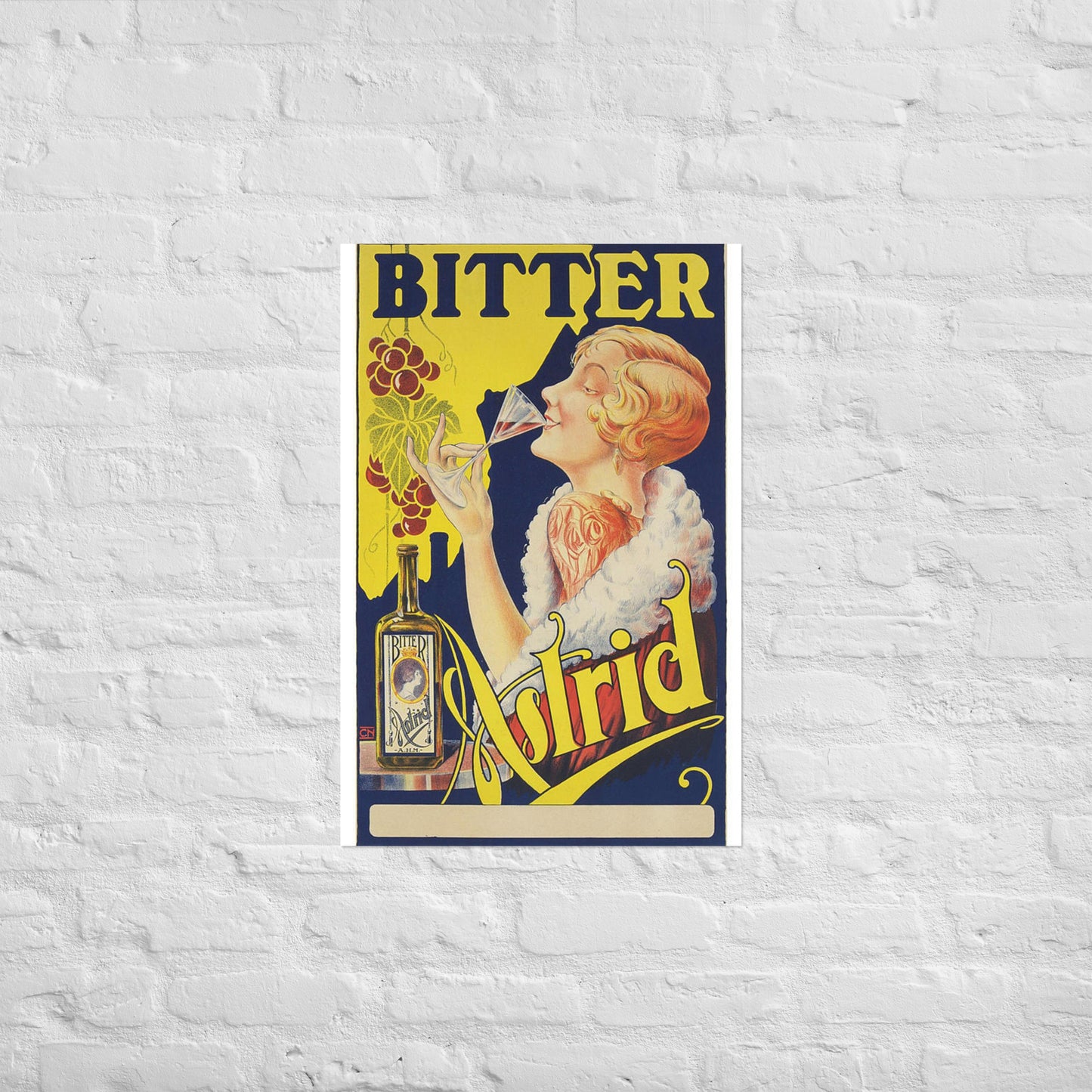 Poster vintage bitter astrid DrinkandArt