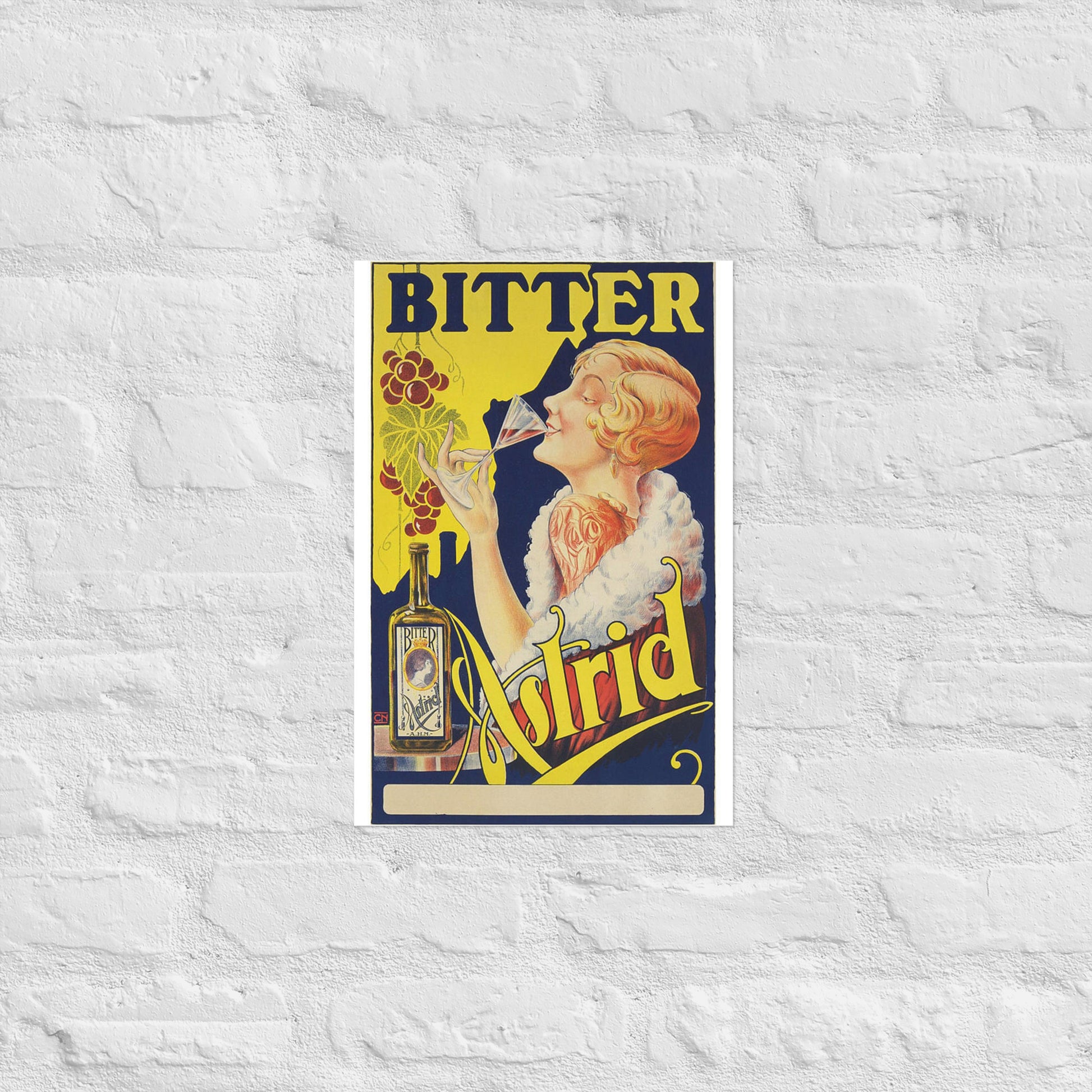 Poster vintage bitter astrid DrinkandArt