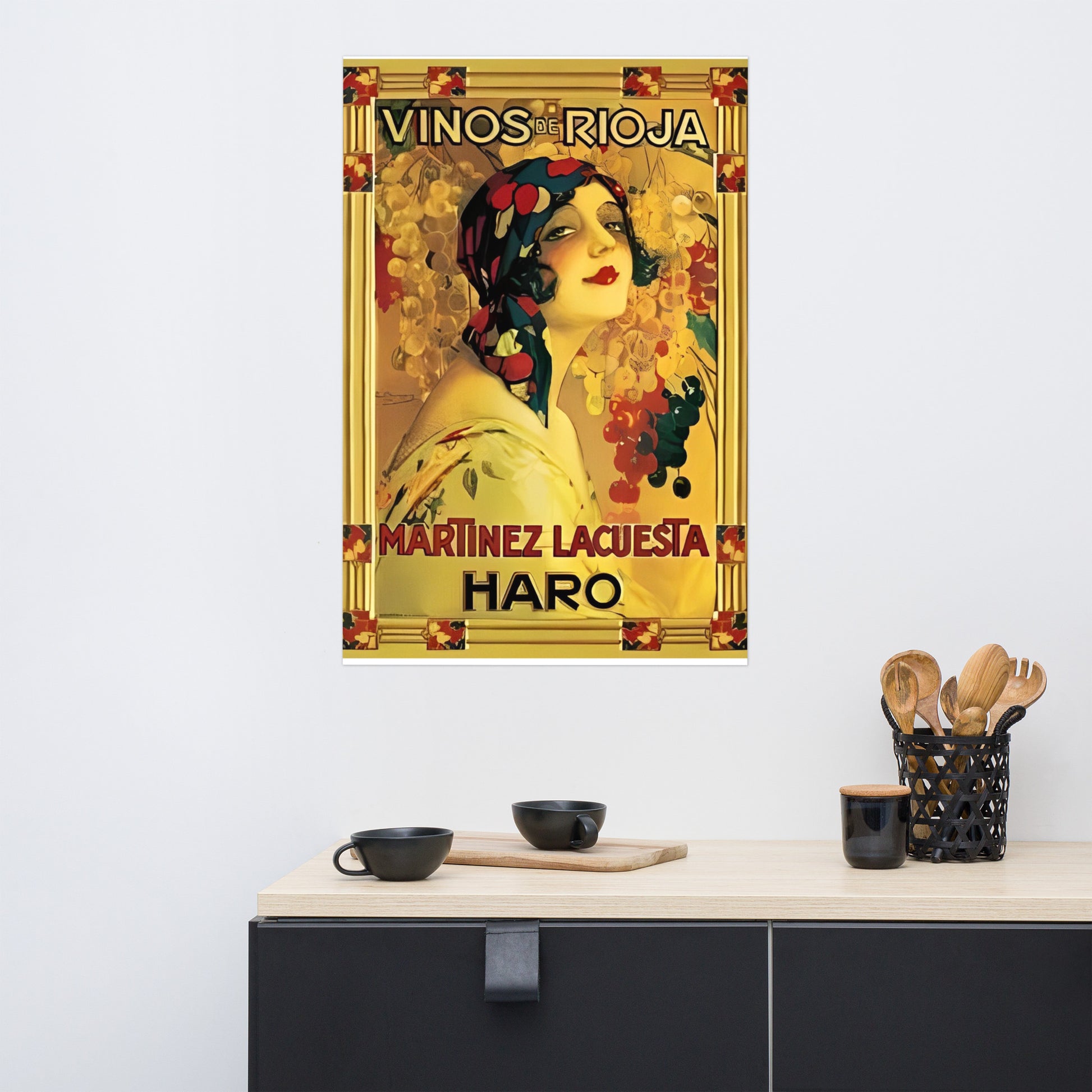Poster vintage vinos de rioja DrinkandArt
