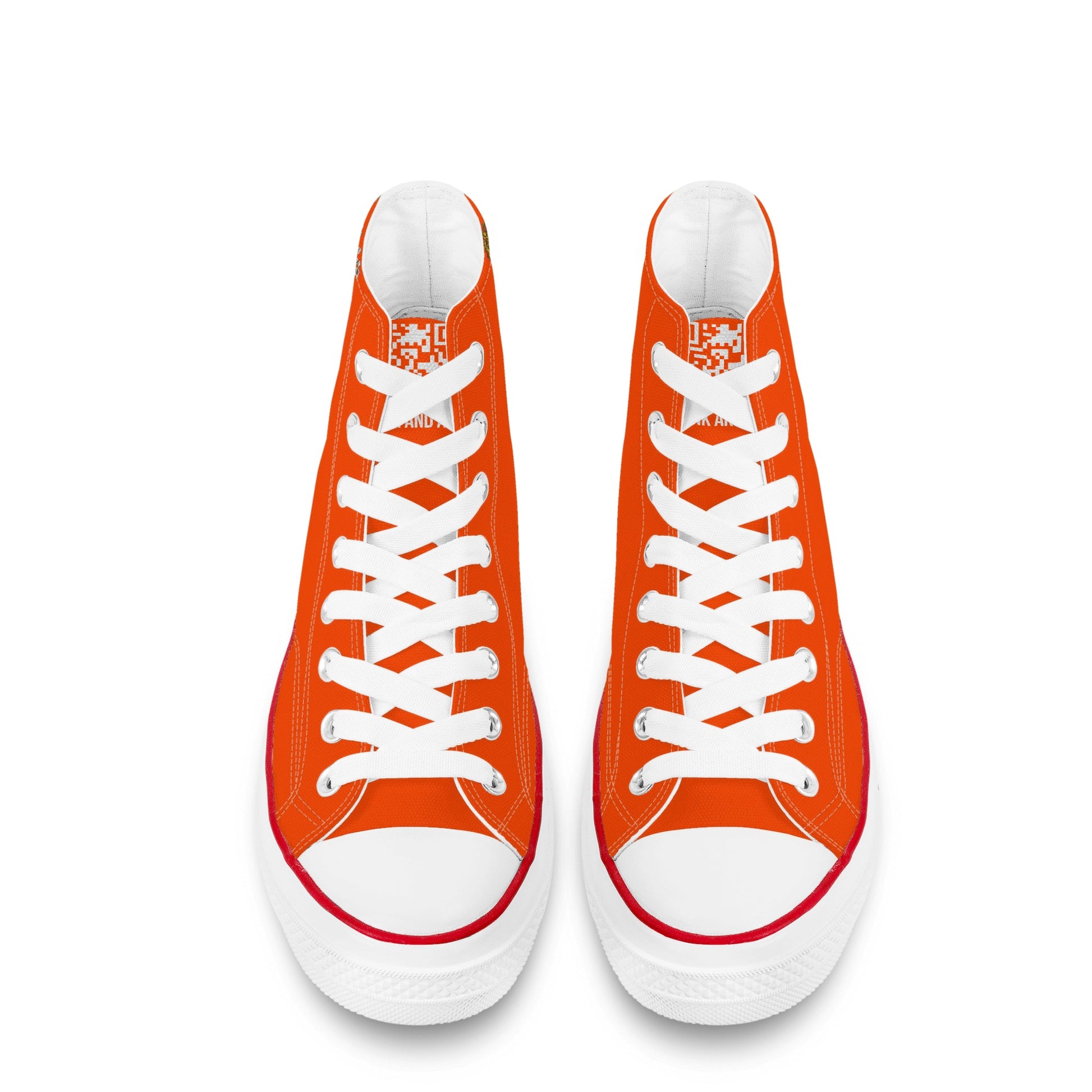 Shoes Classic High Top Canvas Aperol art DrinkandArt