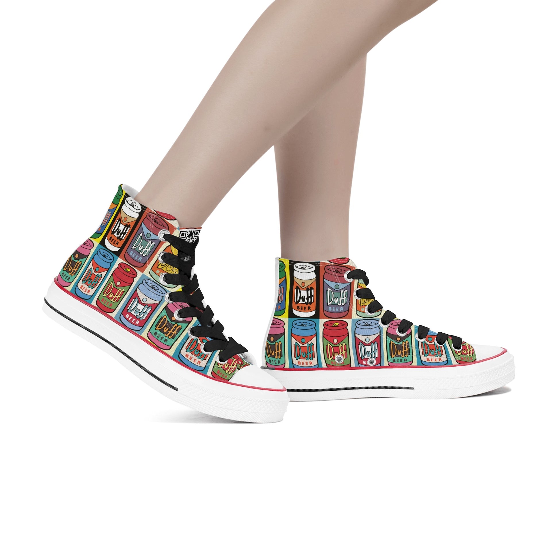 Shoes Classic High Top Canvas duff beer pop art DrinkandArt