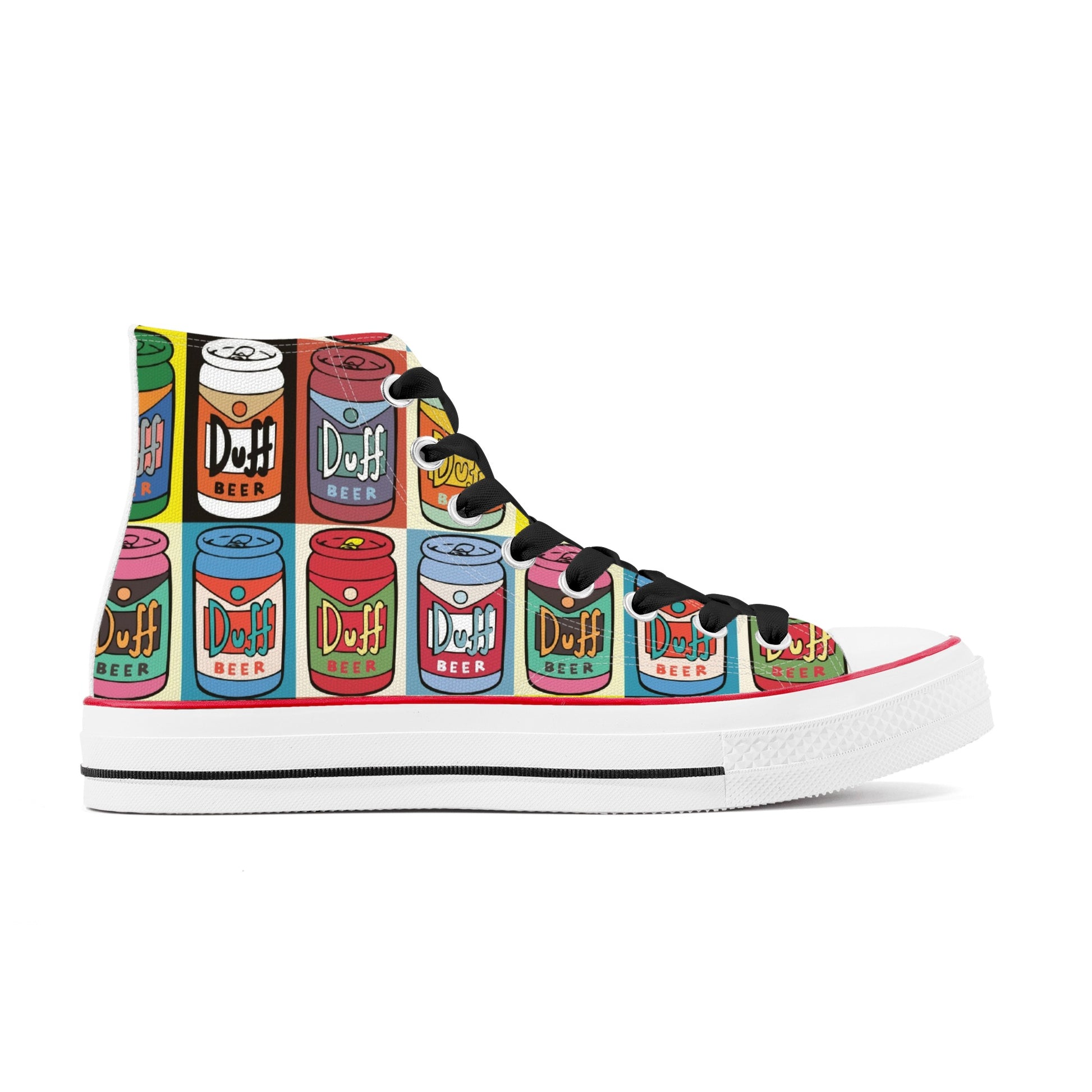 Shoes Classic High Top Canvas duff beer pop art DrinkandArt