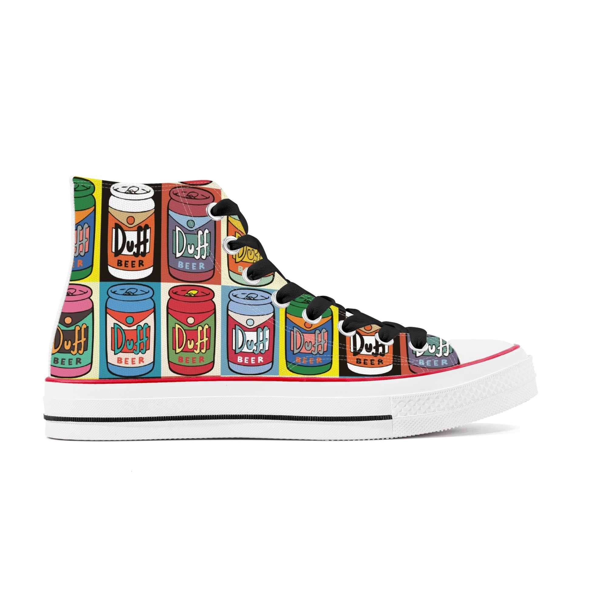 Shoes Classic High Top Canvas duff beer pop art DrinkandArt