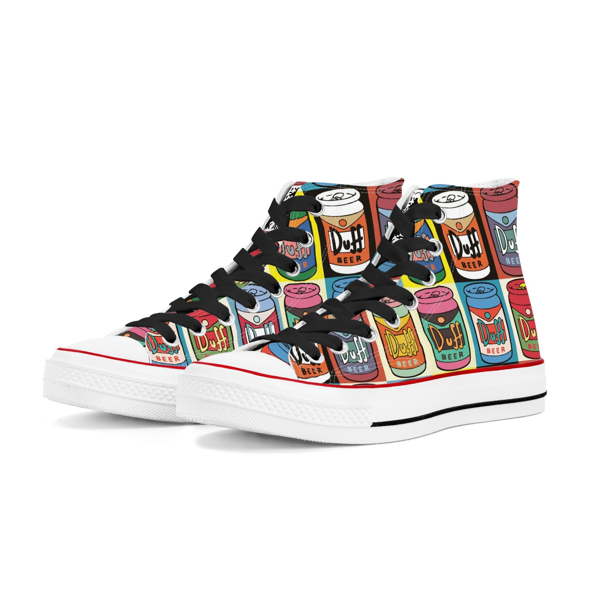 Shoes Classic High Top Canvas duff beer pop art DrinkandArt