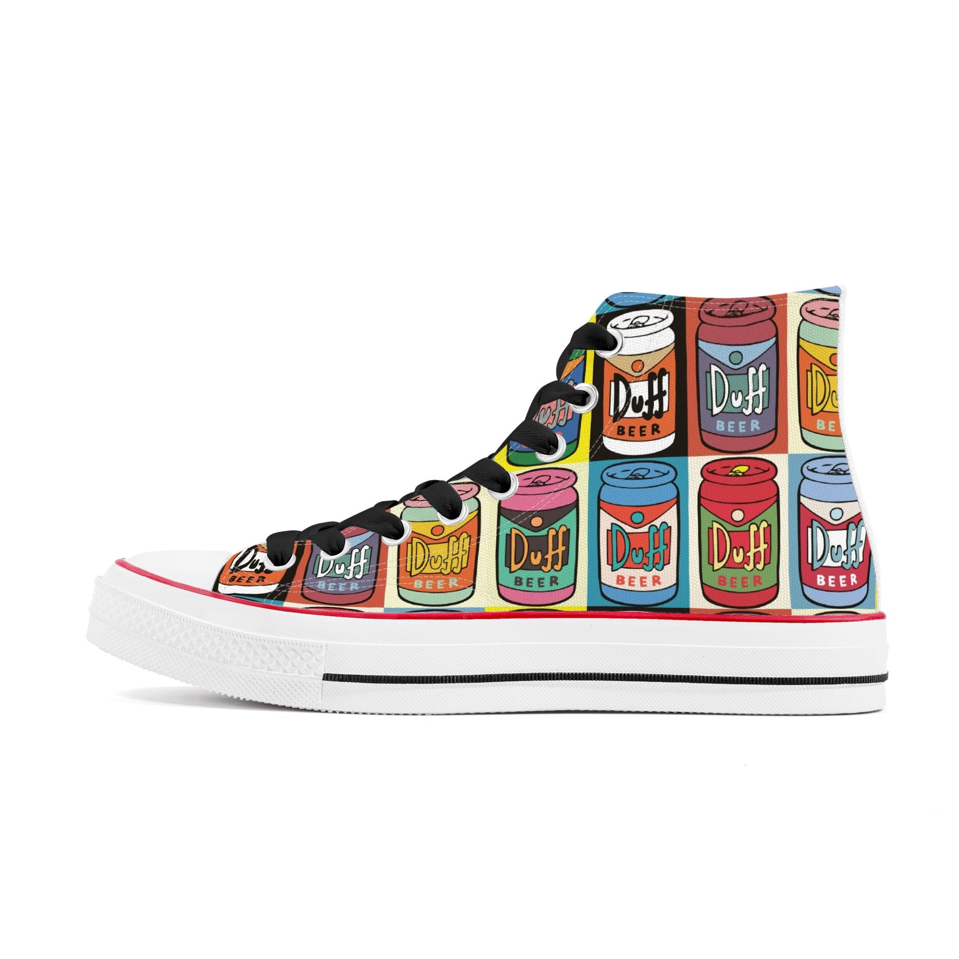 Shoes Classic High Top Canvas duff beer pop art DrinkandArt