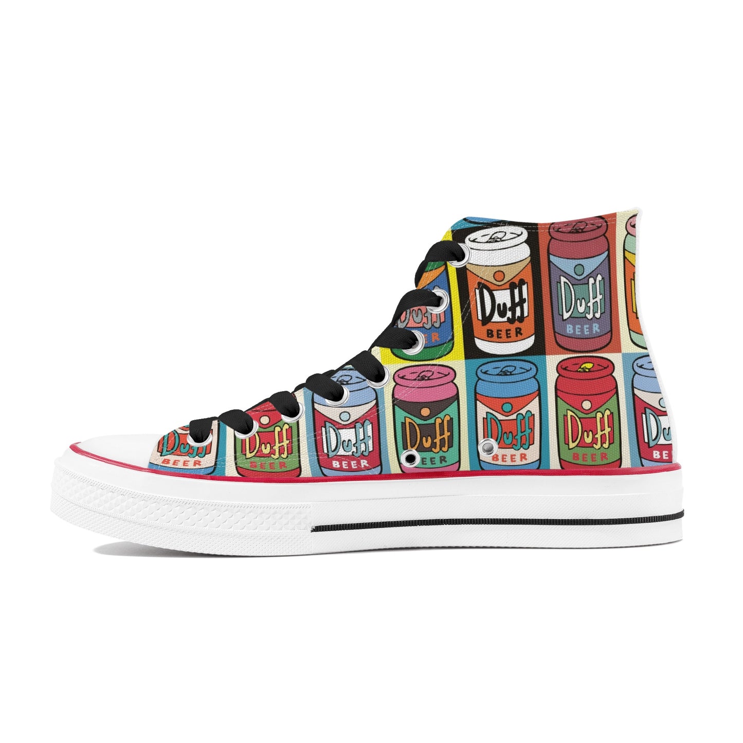 Shoes Classic High Top Canvas duff beer pop art DrinkandArt