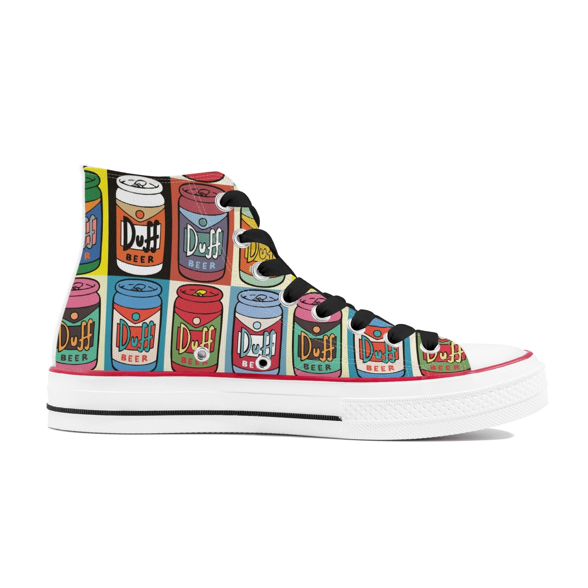 Shoes Classic High Top Canvas duff beer pop art DrinkandArt