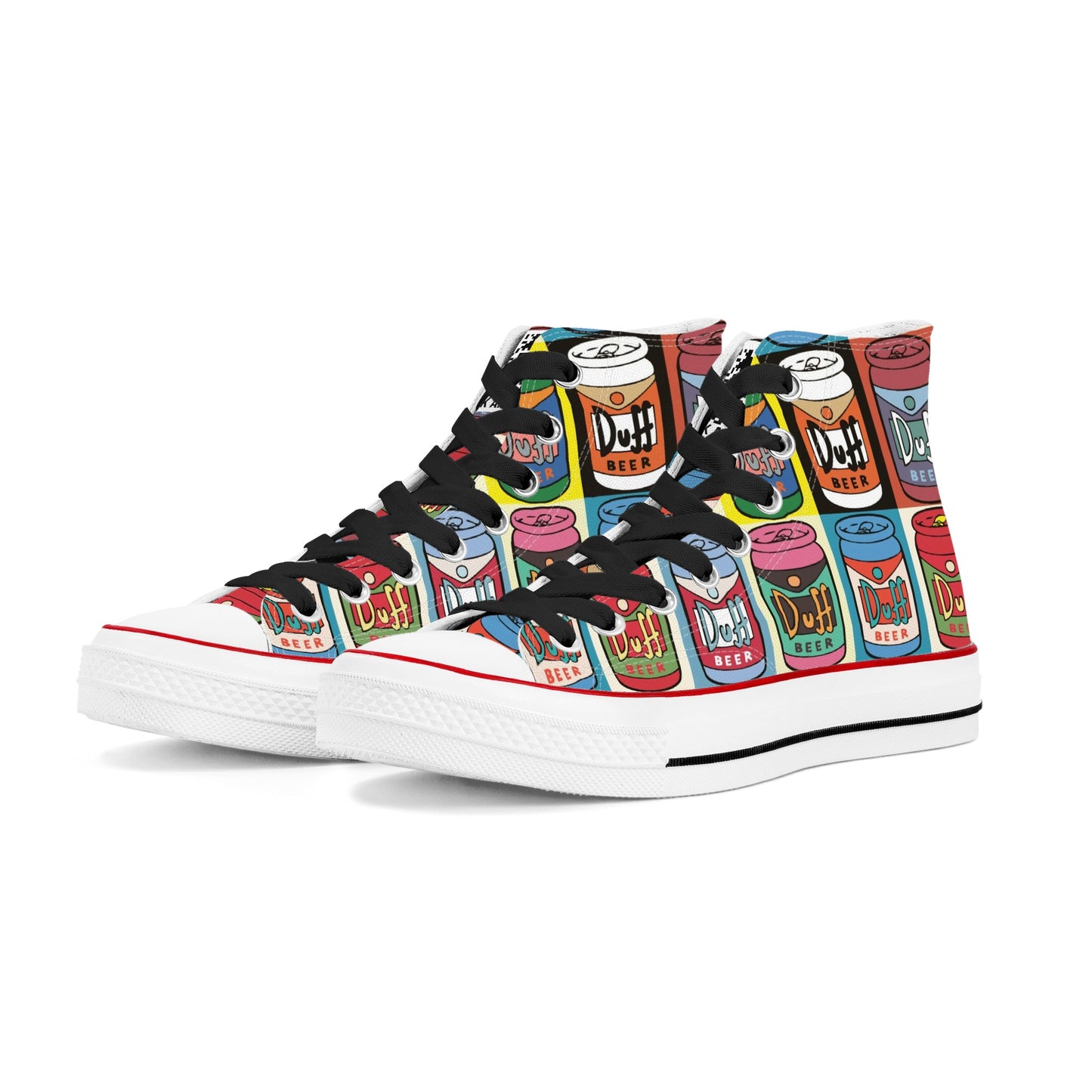 Shoes Classic High Top Canvas duff beer pop art DrinkandArt