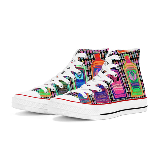 Shoes Classic High Top Canvas jagermeister pop art DrinkandArt