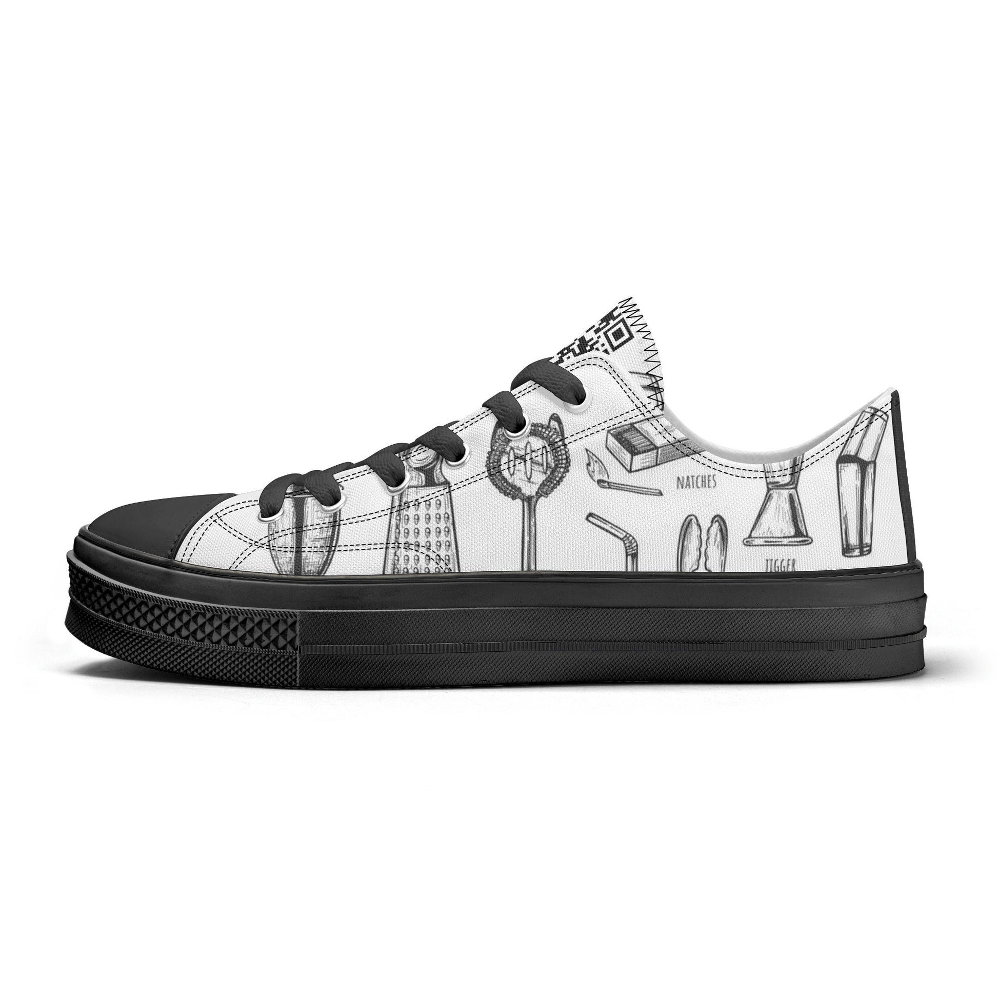 Shoes Classic Low Top Canvas barware DrinkandArt