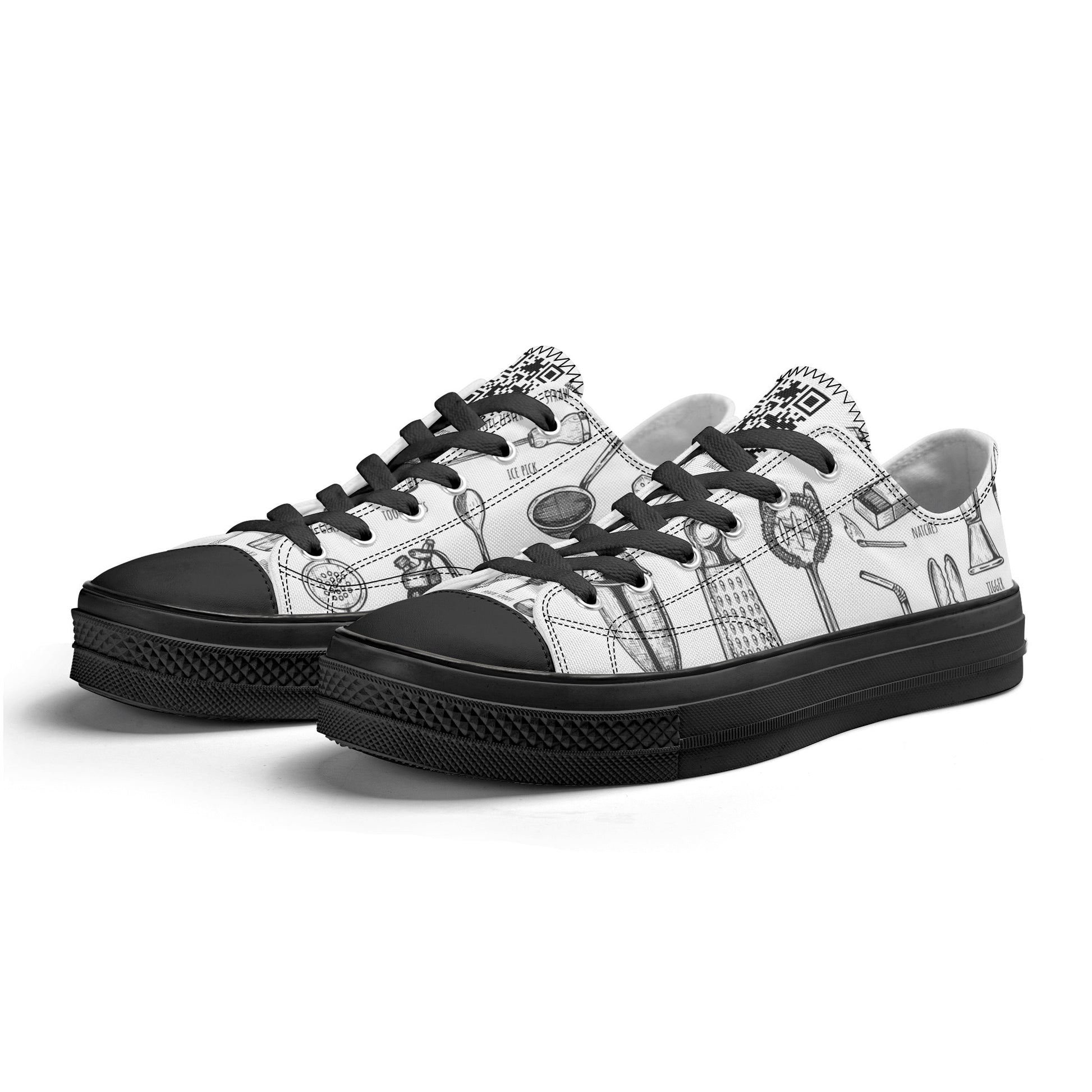 Shoes Classic Low Top Canvas barware DrinkandArt