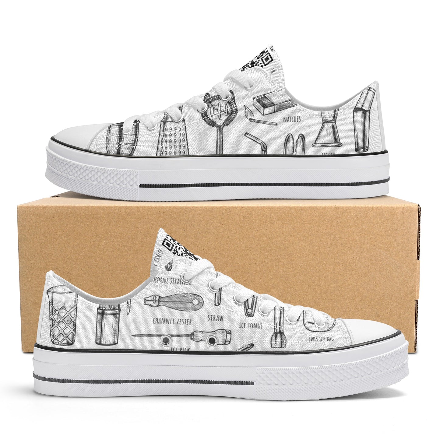 Shoes Classic Low Top Canvas barware DrinkandArt