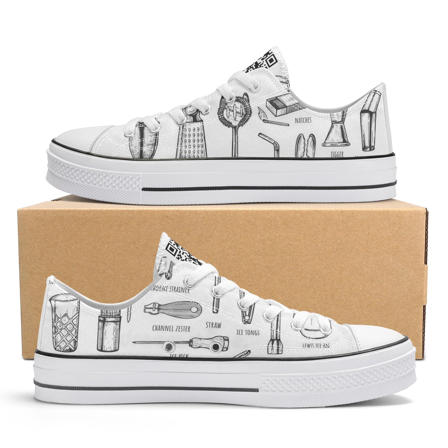 Shoes Classic Low Top Canvas barware DrinkandArt