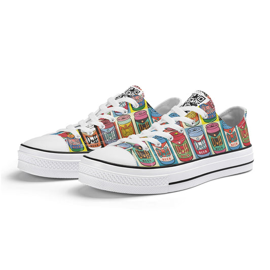 Shoes Classic Low Top Canvas duff beer pop art DrinkandArt