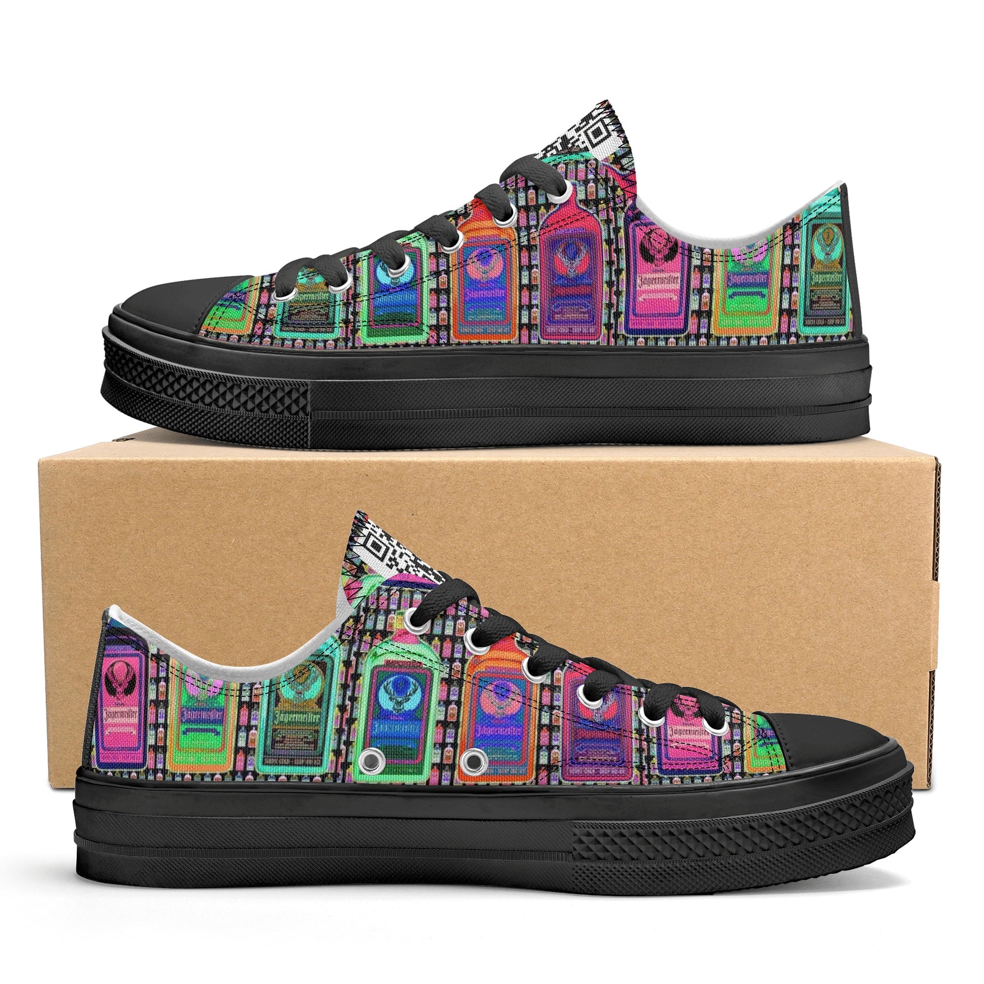 Shoes Classic Low Top Canvas jagermeister pop art DrinkandArt