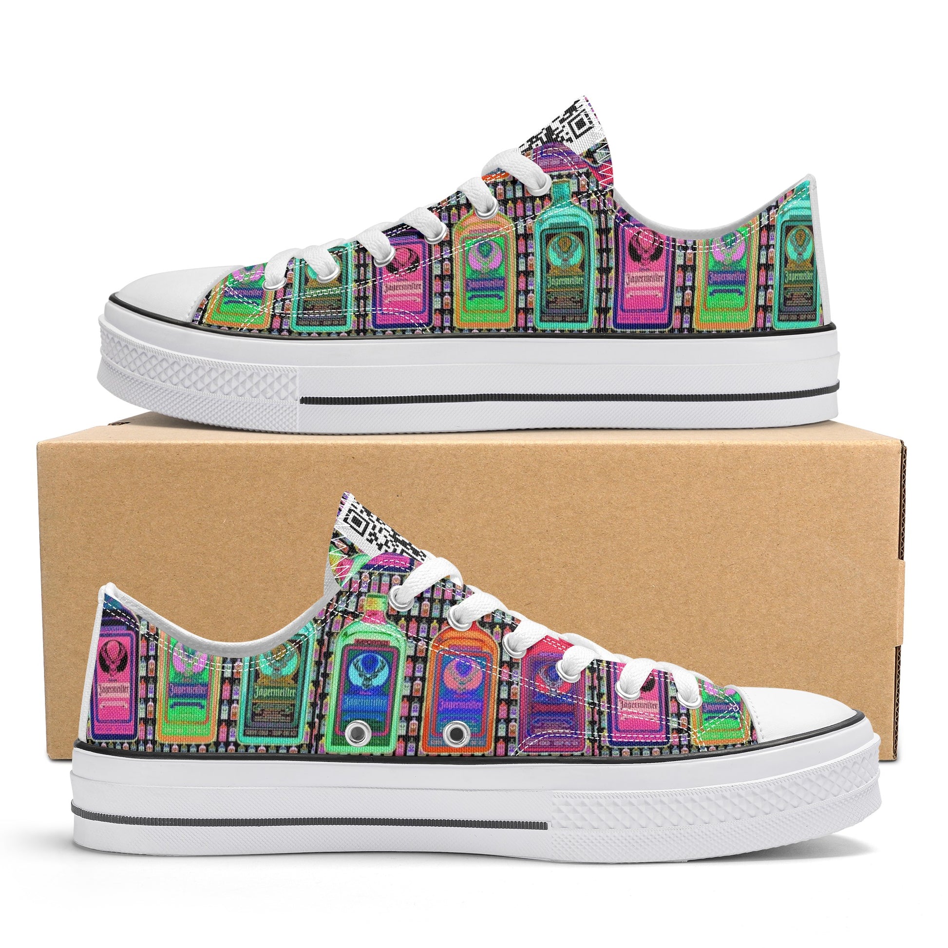 Shoes Classic Low Top Canvas jagermeister pop art DrinkandArt