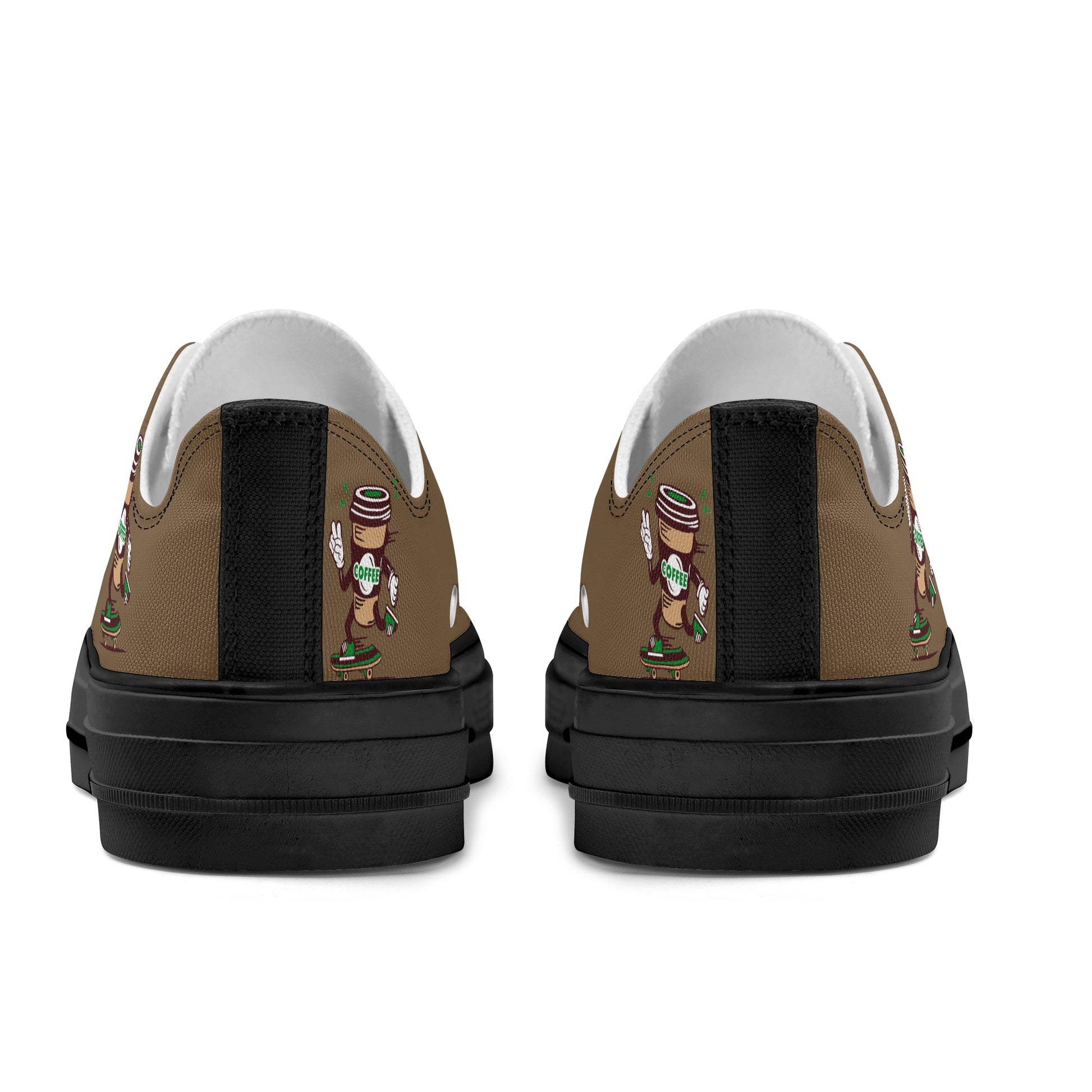 Shoes Classic Low Top Canvas skateboarder coffee DrinkandArt