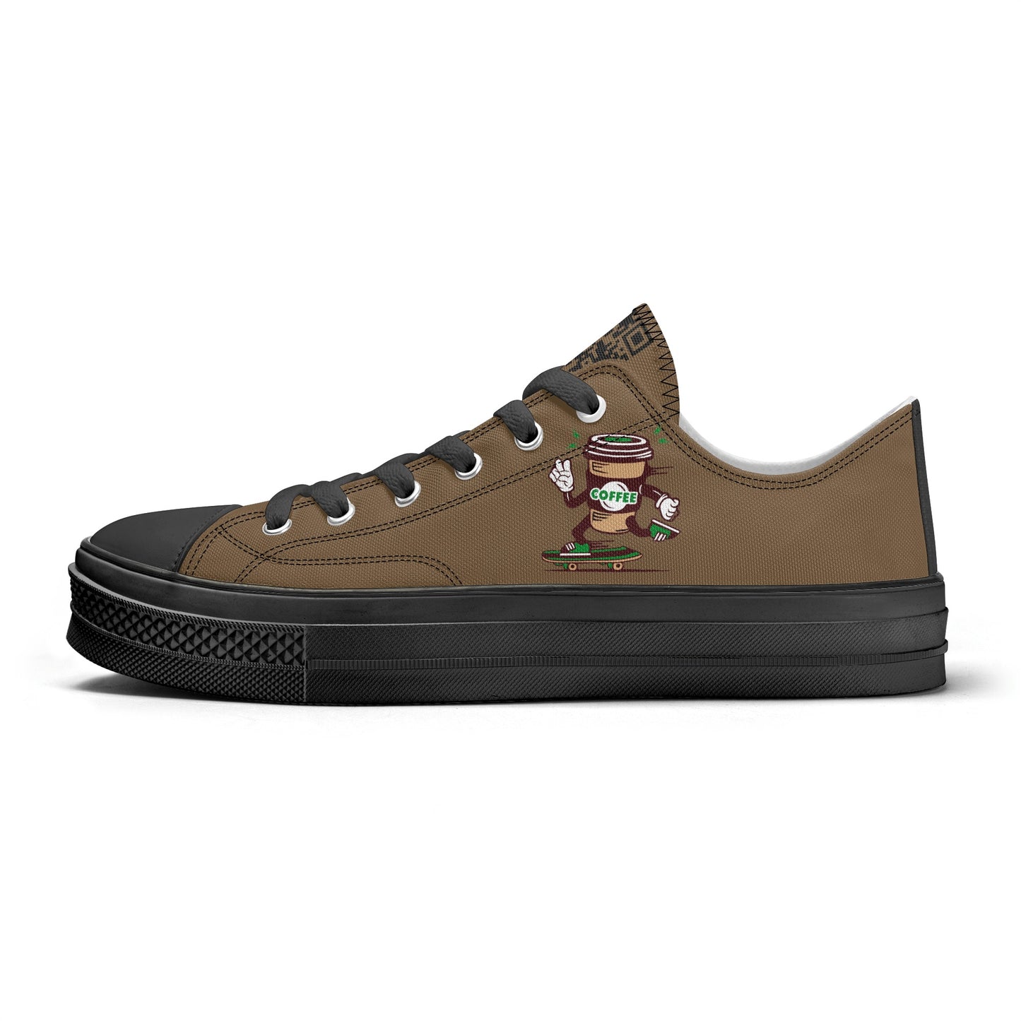 Shoes Classic Low Top Canvas skateboarder coffee DrinkandArt