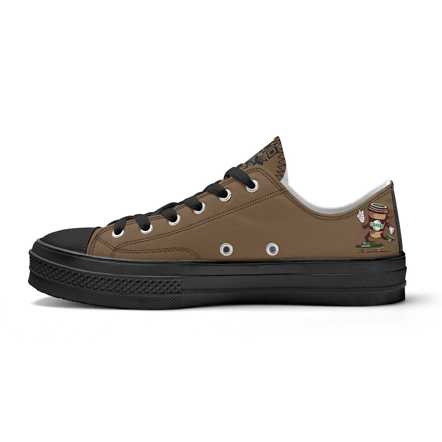 Shoes Classic Low Top Canvas skateboarder coffee DrinkandArt