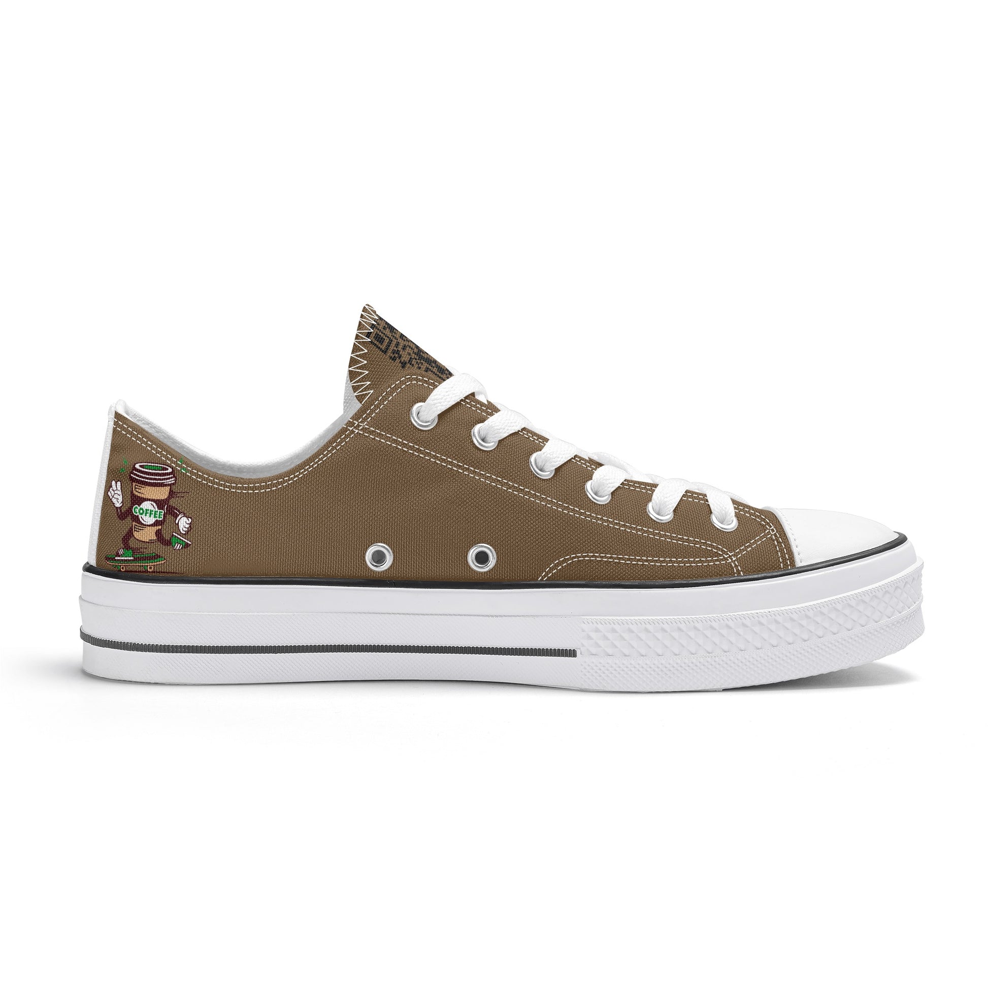 Shoes Classic Low Top Canvas skateboarder coffee DrinkandArt