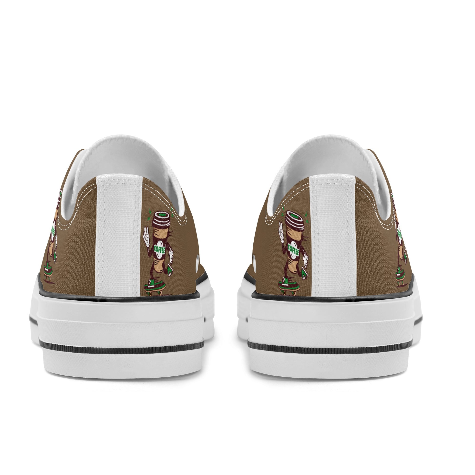 Shoes Classic Low Top Canvas skateboarder coffee DrinkandArt