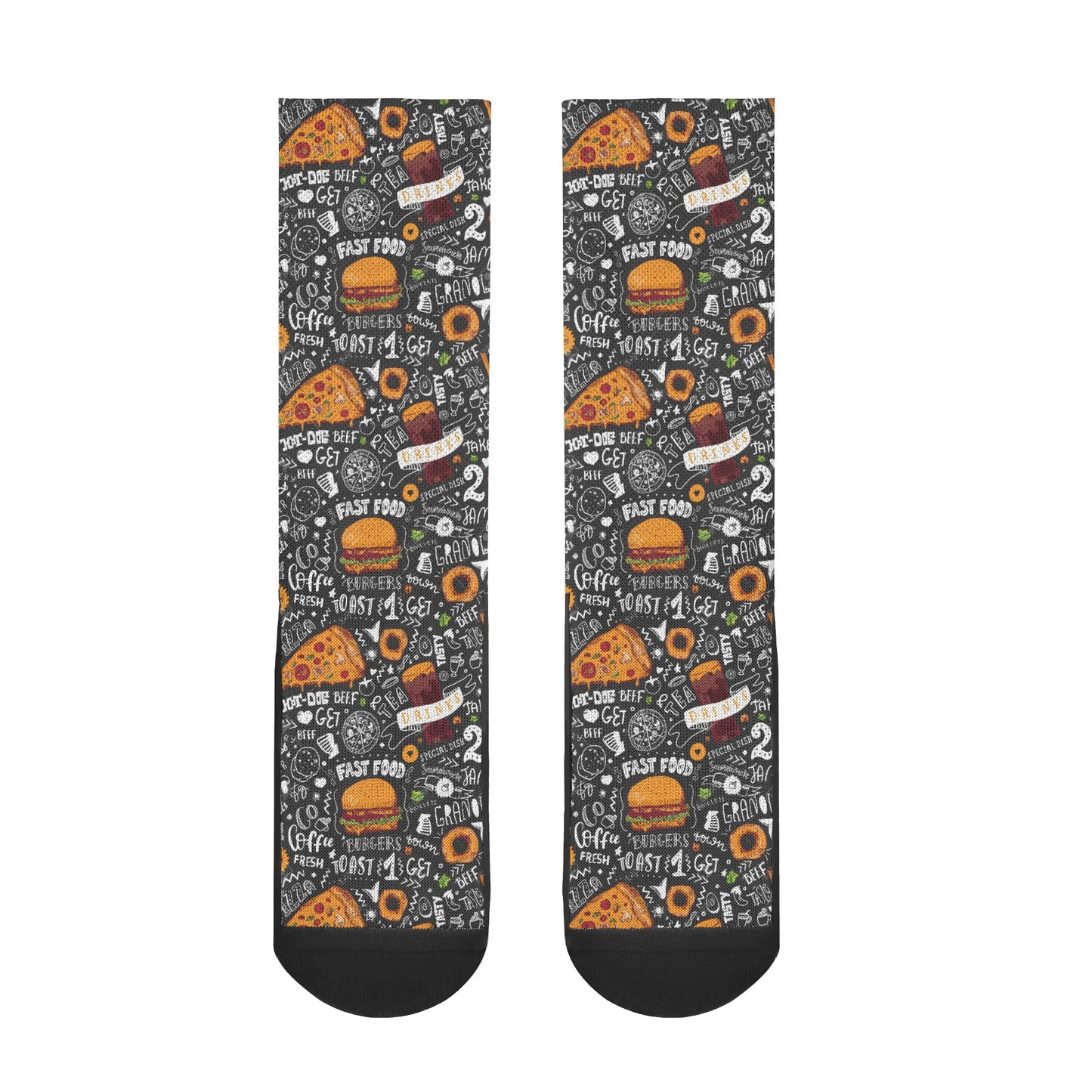 Socks junk food illustration DrinkandArt