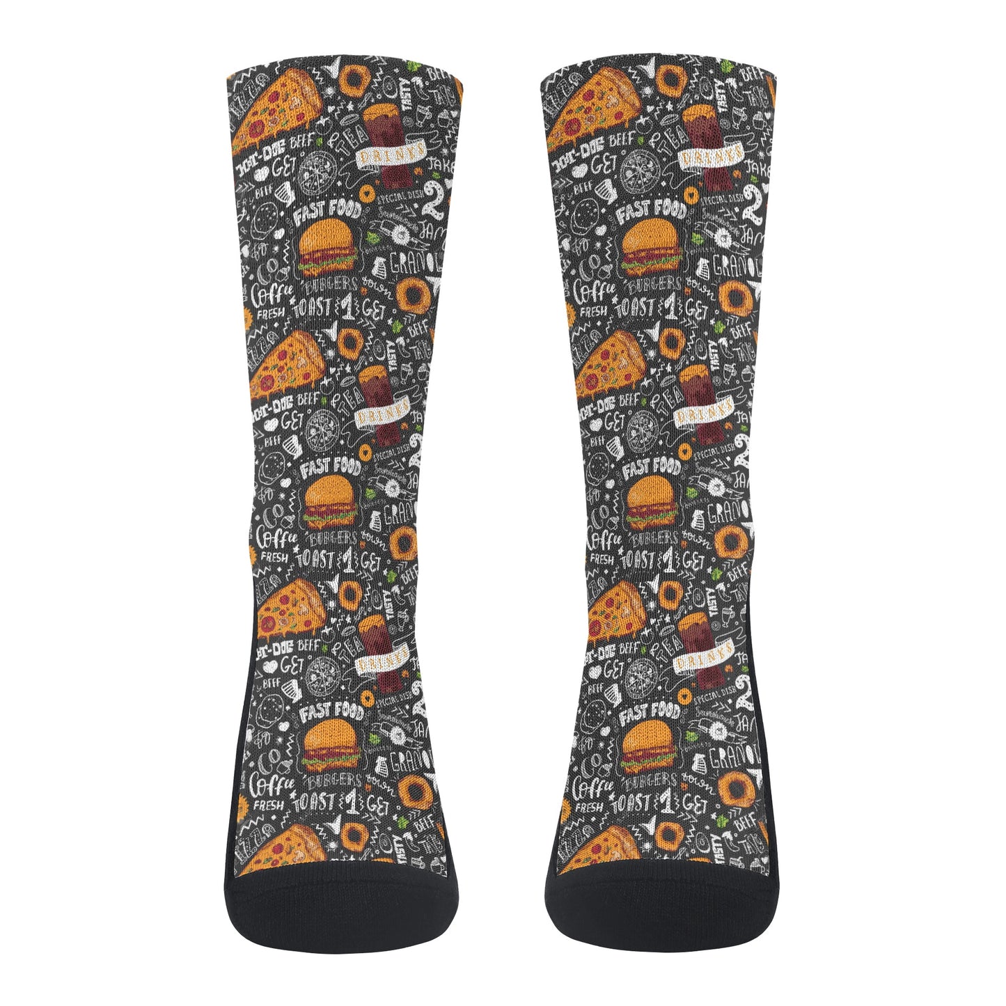 Socks junk food illustration DrinkandArt