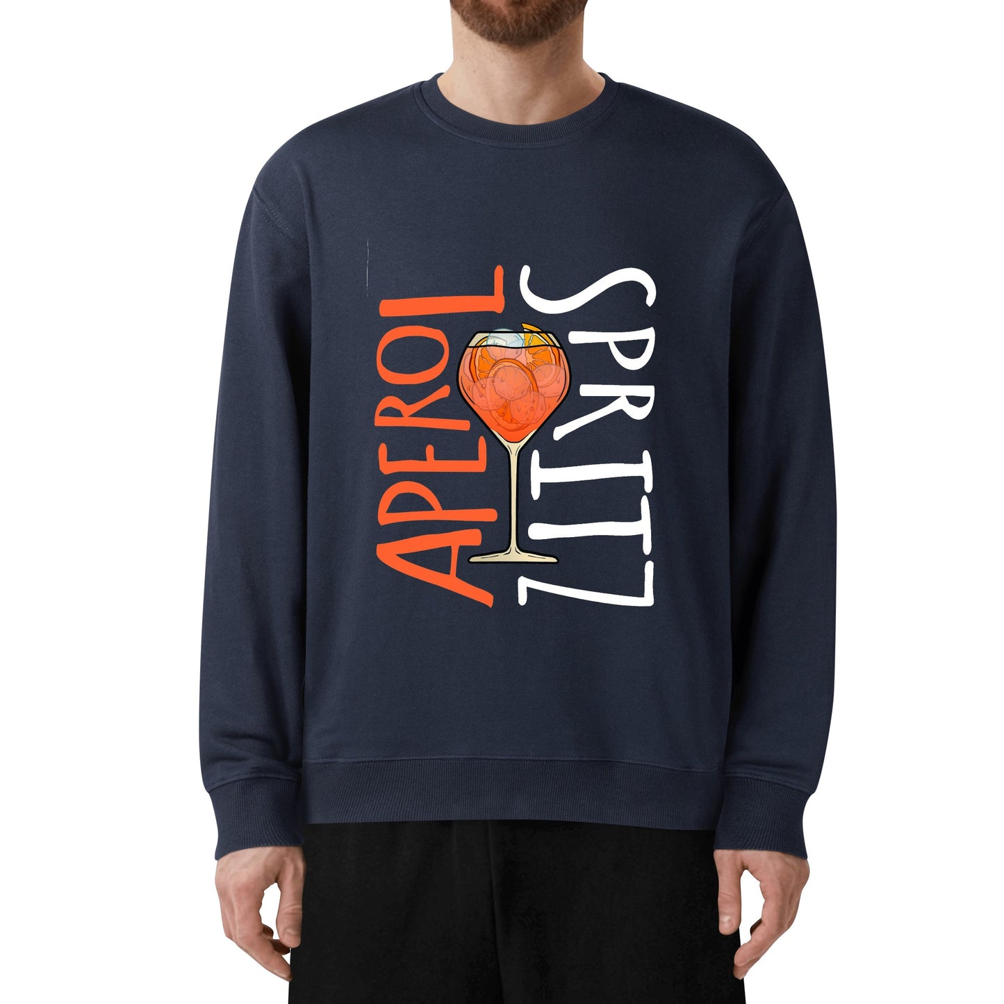 Sweatershirt Cotton Aperol Spritz illustration DrinkandArt