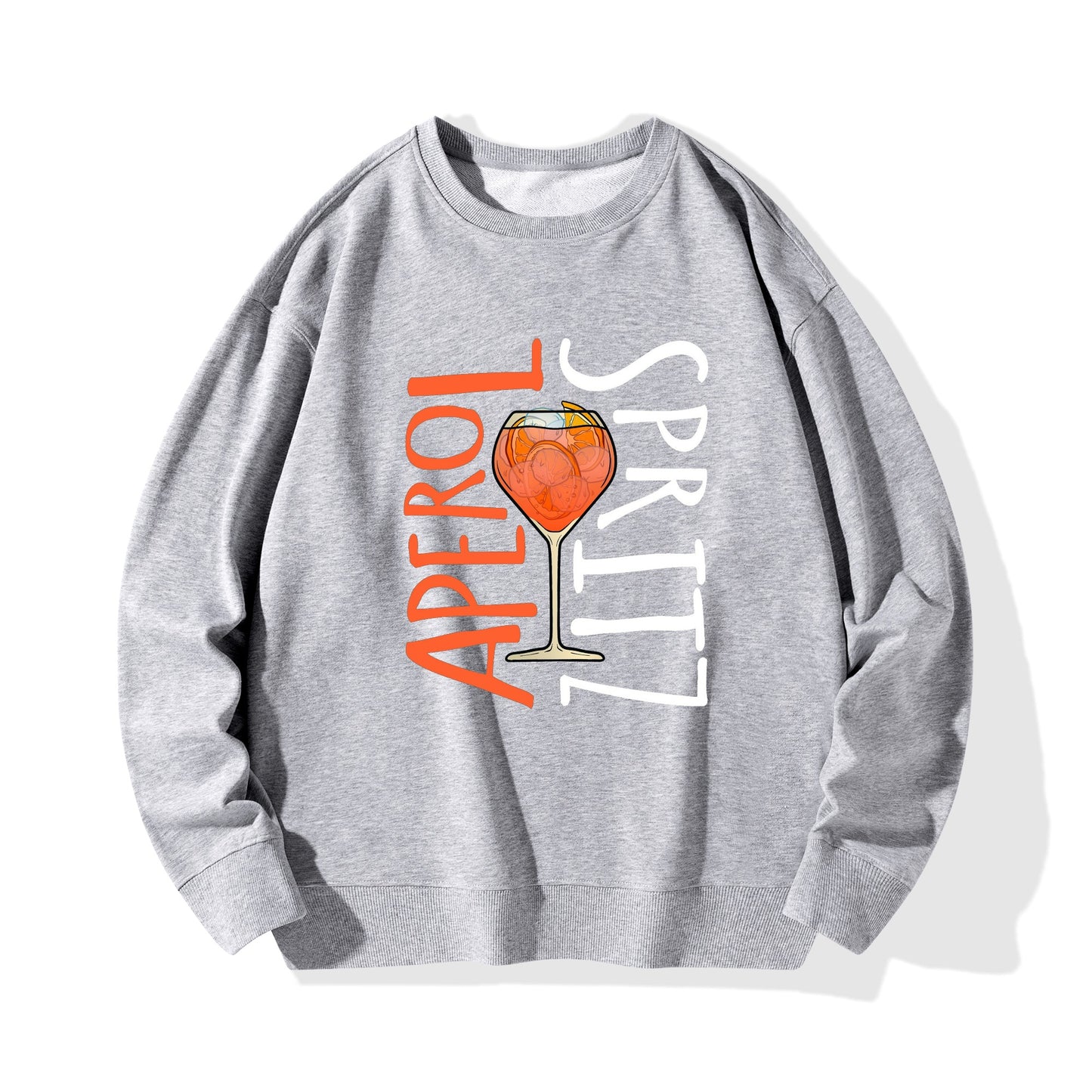 Sweatershirt Cotton Aperol Spritz illustration DrinkandArt