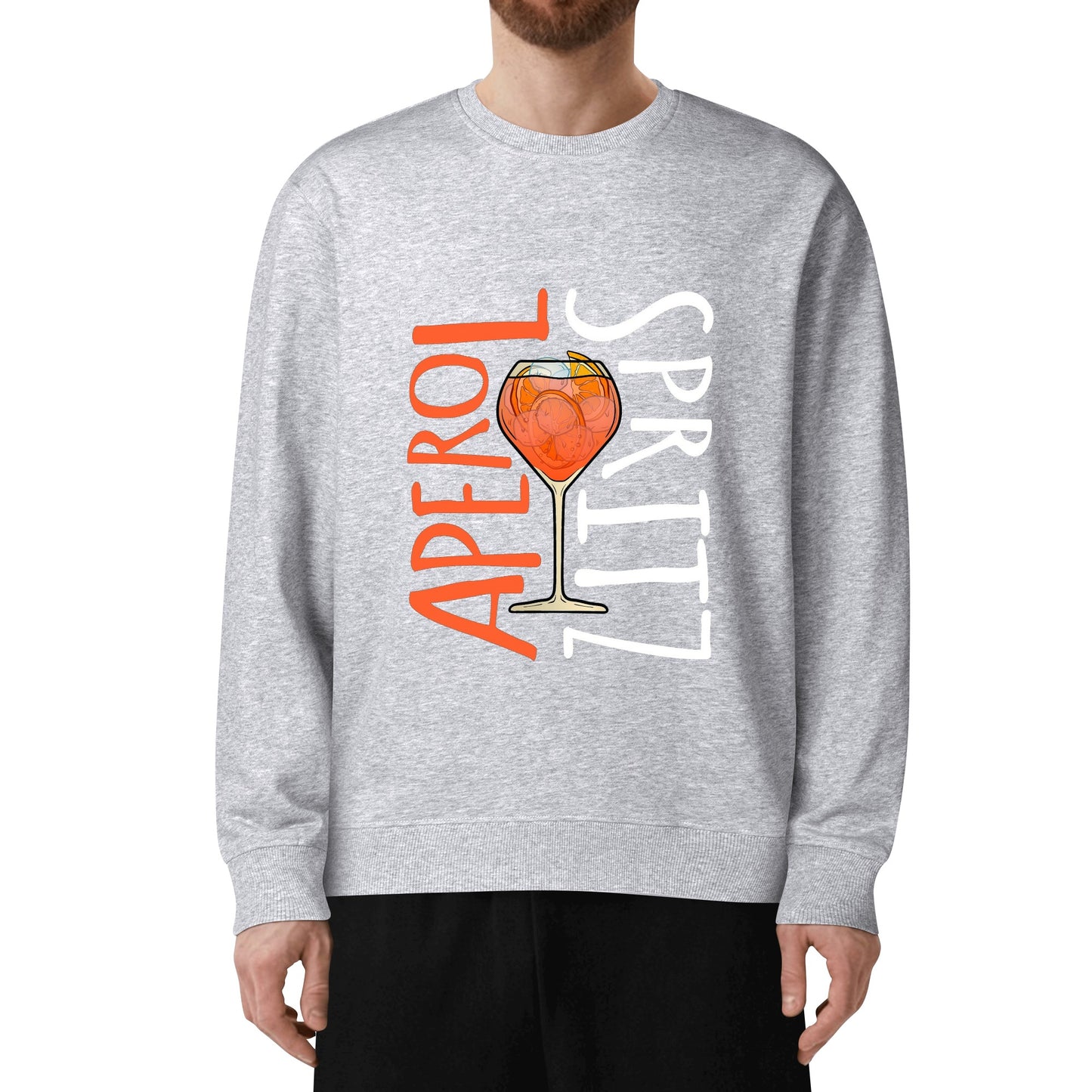 Sweatershirt Cotton Aperol Spritz illustration DrinkandArt