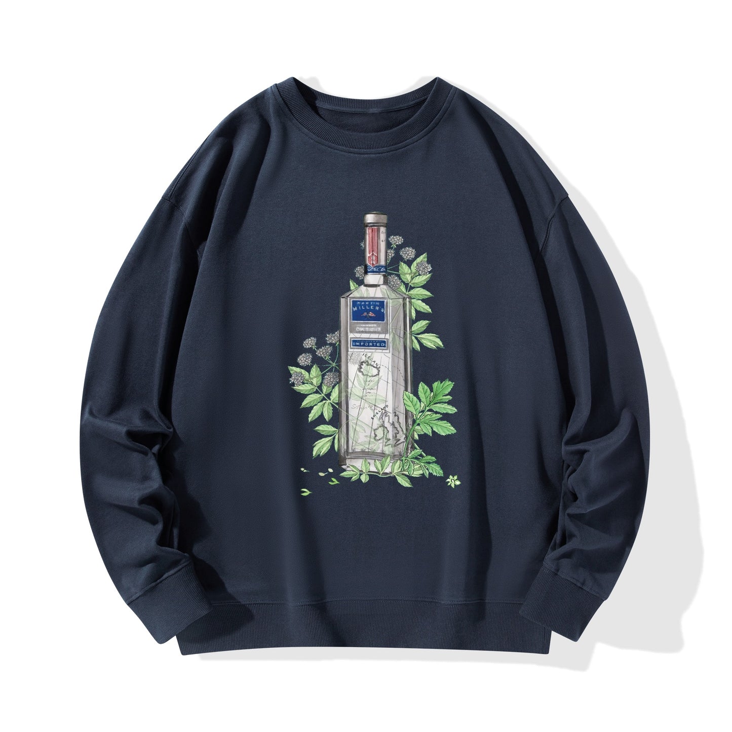 Sweatershirt Cotton gin Martin Miller's floral art DrinkandArt