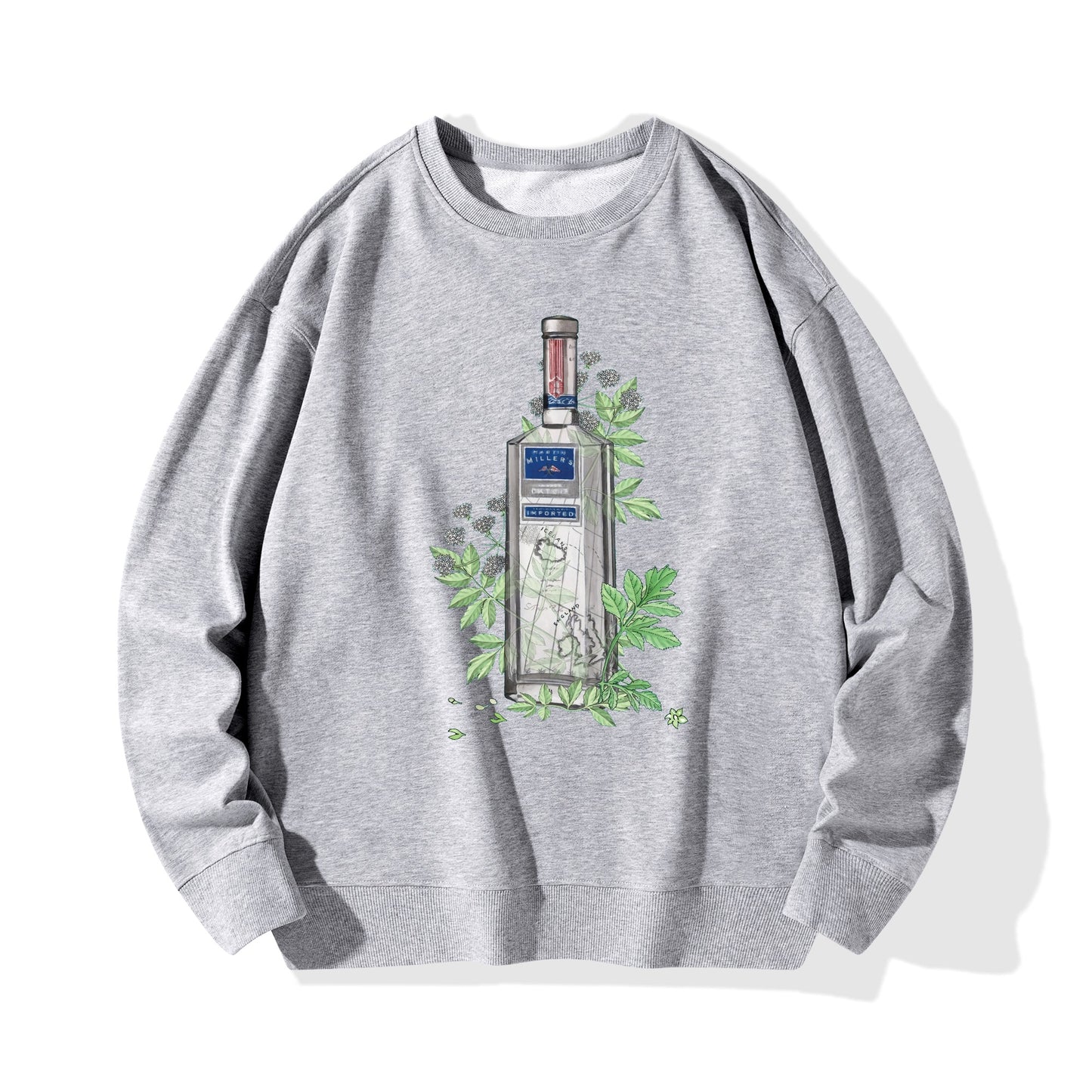 Sweatershirt Cotton gin Martin Miller's floral art DrinkandArt