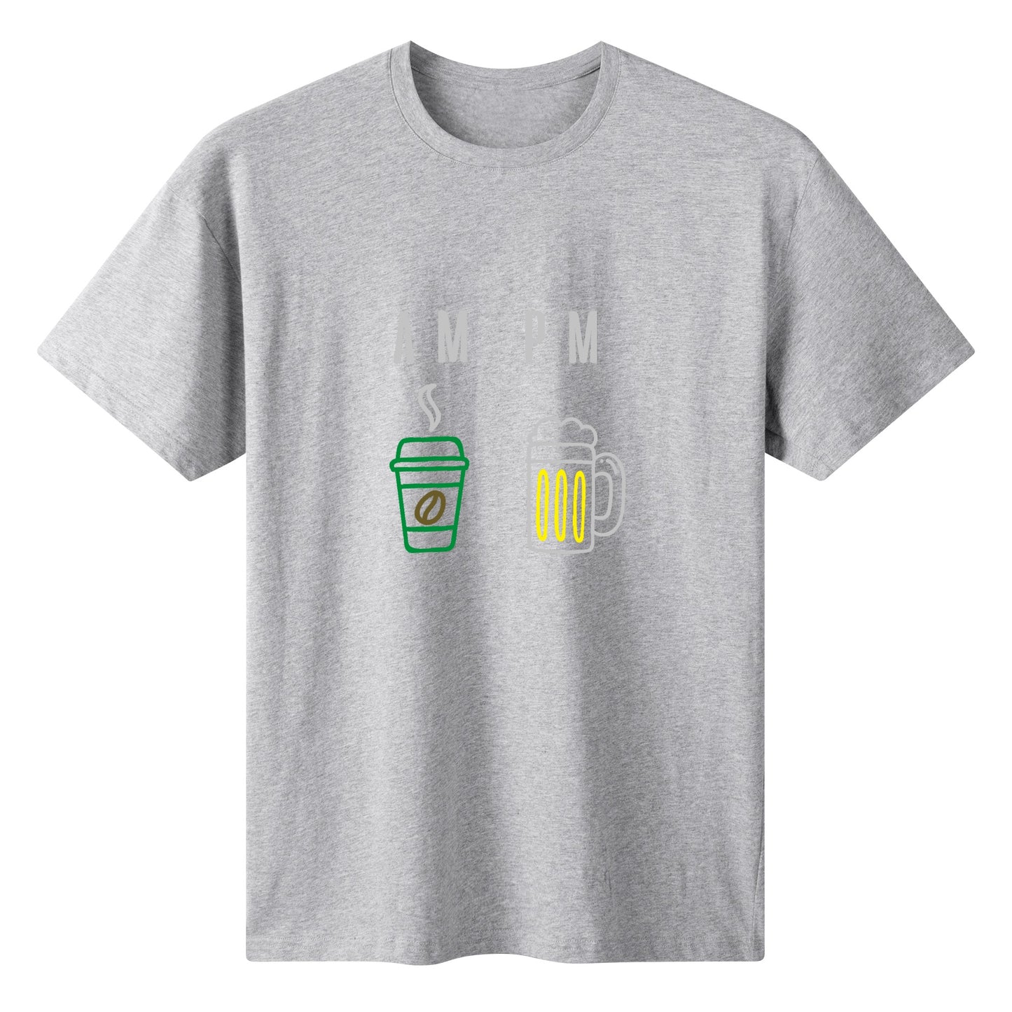 T-Shirt AM PM Coffee or Beer DrinkandArt